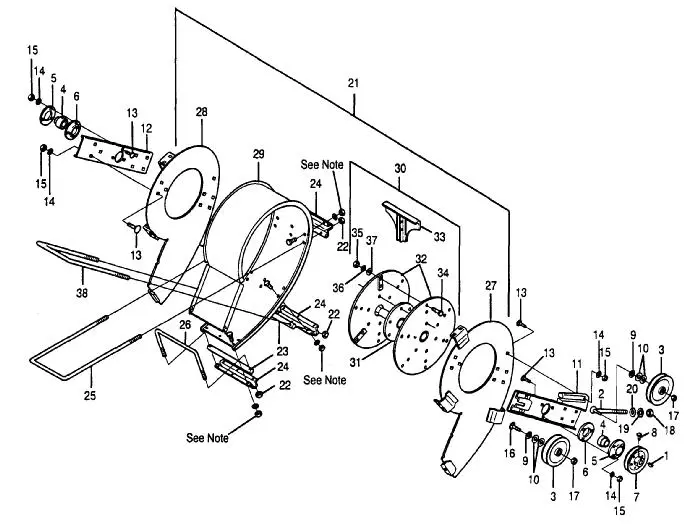 Bush Machine Components Bush Hog 9044 Peanut Combine Parts Diagrams