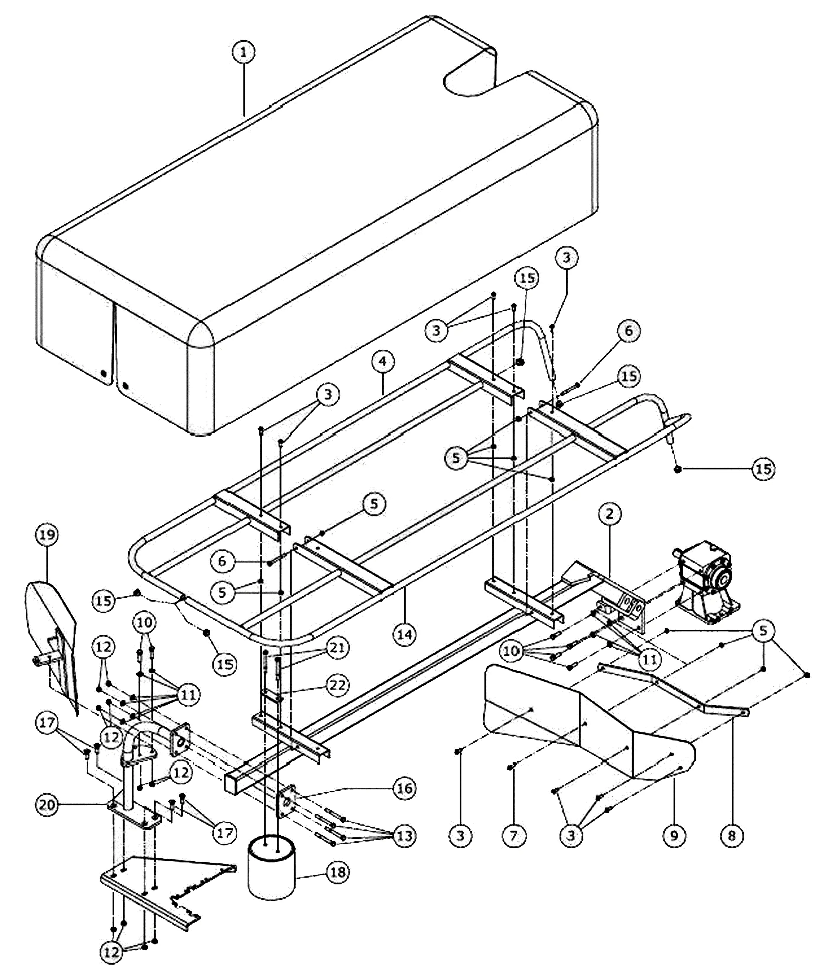 Bush Hog HMG MODELS DISC MOWER Parts Diagrams