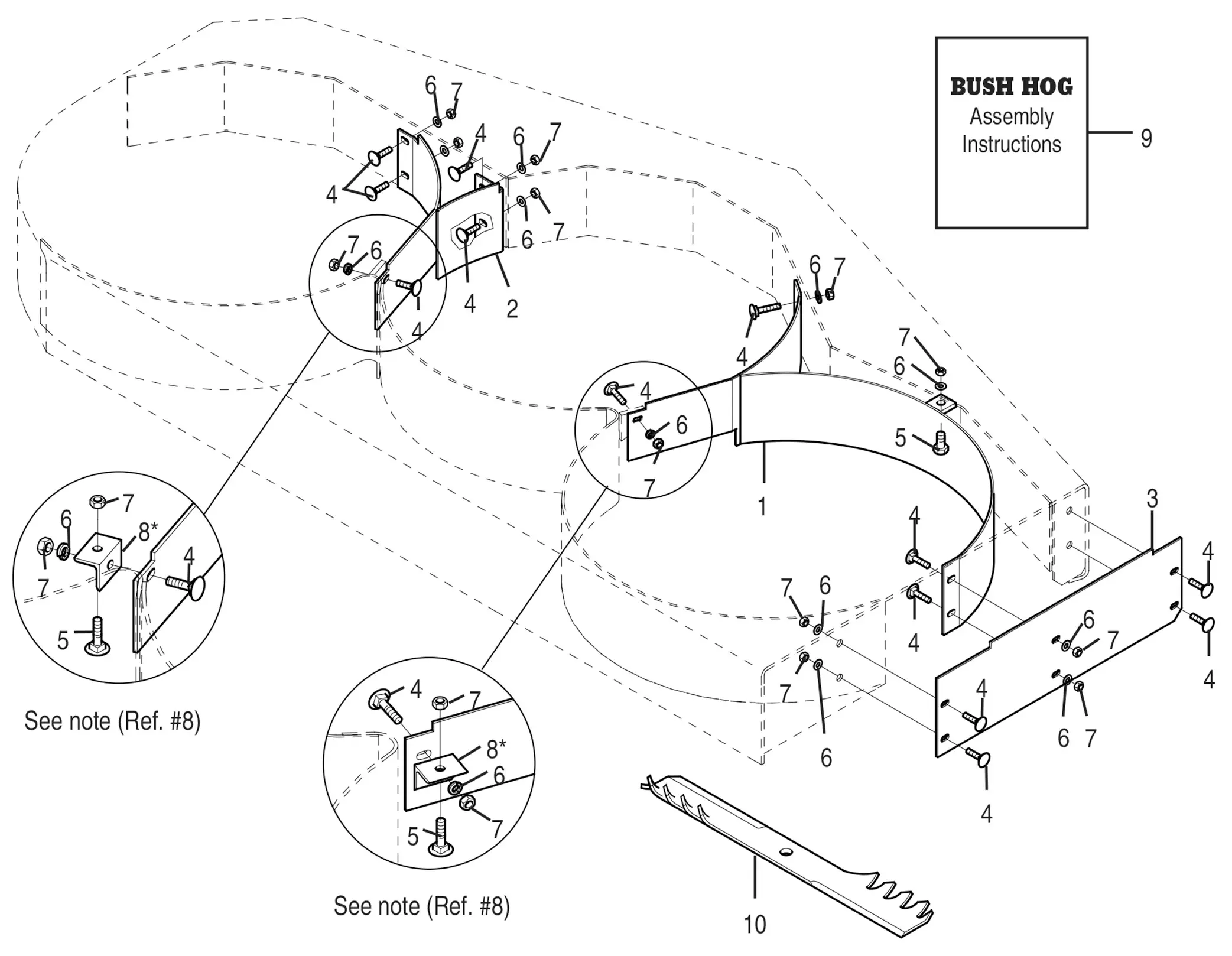 Bush Hog M2761 MID MOUNT ZERO TURN Parts Diagrams