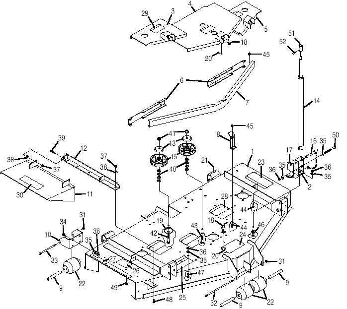あととページ Bush Hog ZT-2200 ZERO TURN MOWER Parts Diagrams