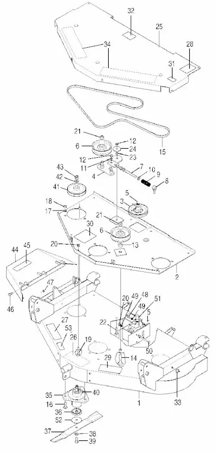 えったんページ Bush Hog ZT-220W 22HP Kawasaki Engine Parts Diagrams