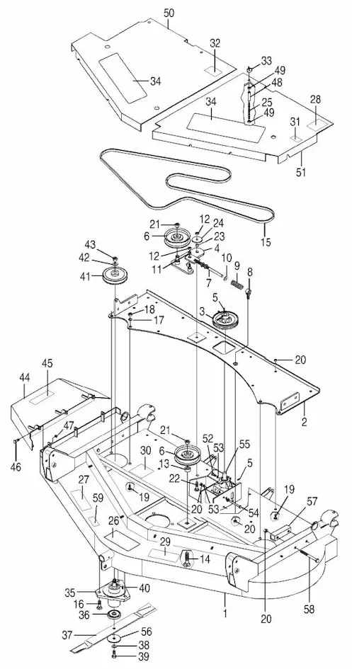 ともページ Bush Hog ZT-220W 22HP Kawasaki Engine Parts Diagrams