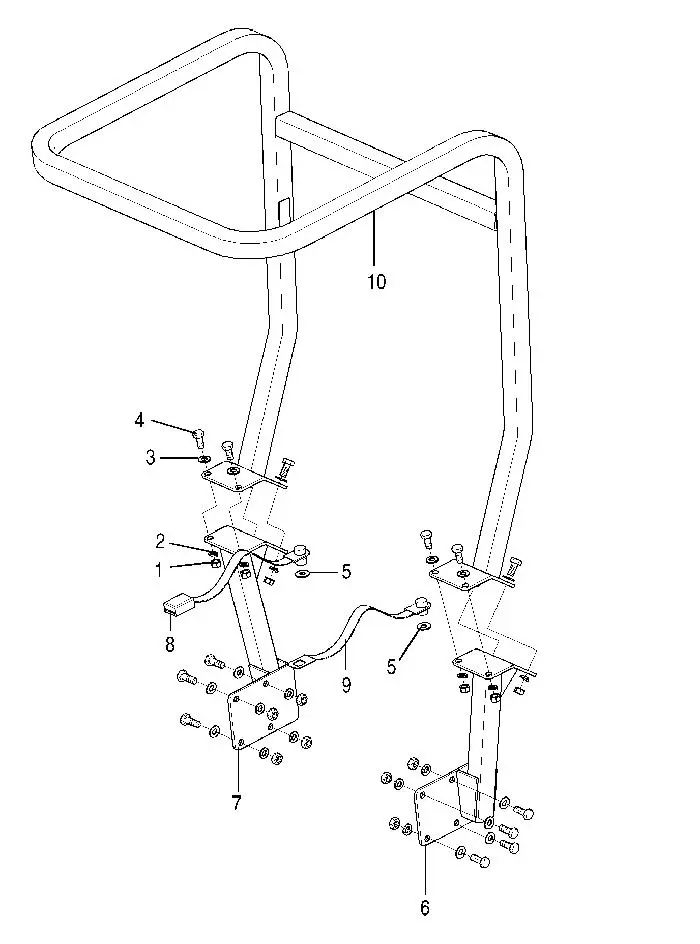 Bush Hog ZT-220W 22HP Kawasaki Engine Parts Diagrams