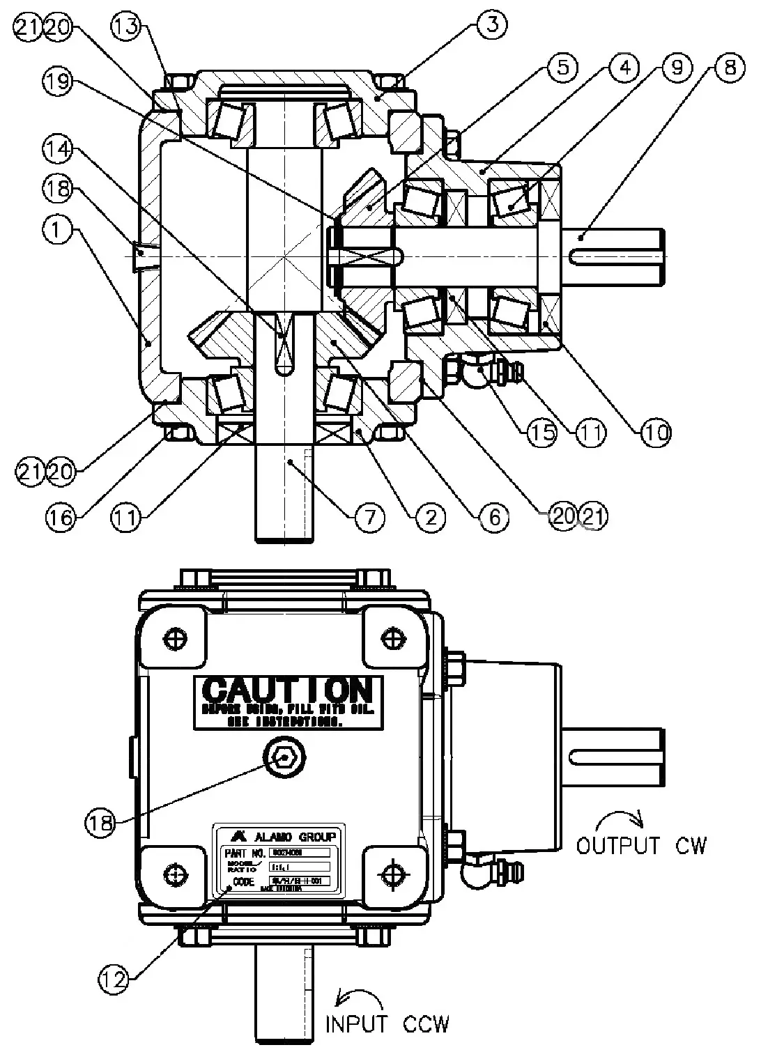 Bush Hog ZT-22W 22HP KAWASAKI ENGINE Parts Diagrams