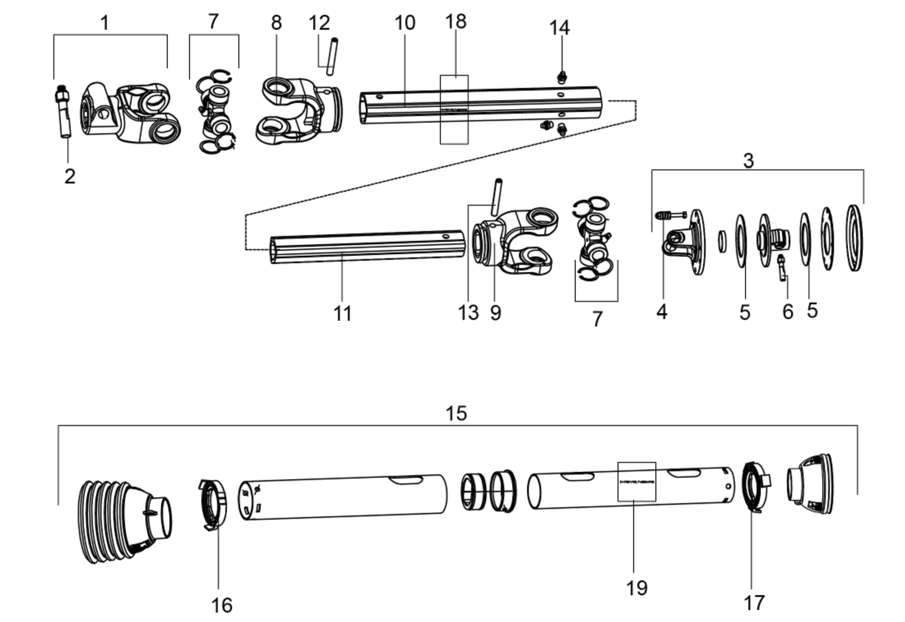 Bush Hog 1812 FLEX WING CUTTER Parts Diagrams