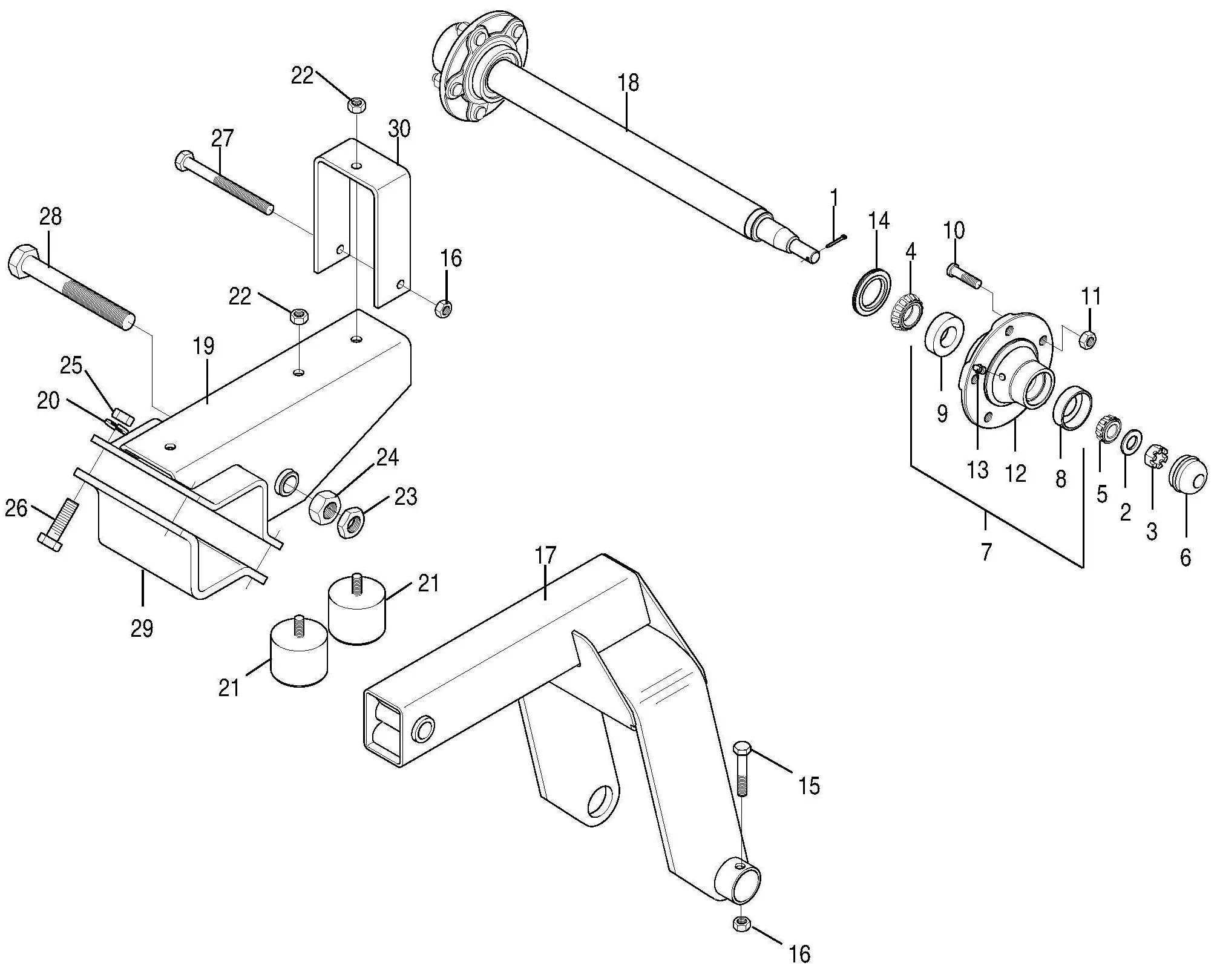 Bush Hog 3514RS, 13514RS & 13514SS RotaryCutter Parts Diagrams