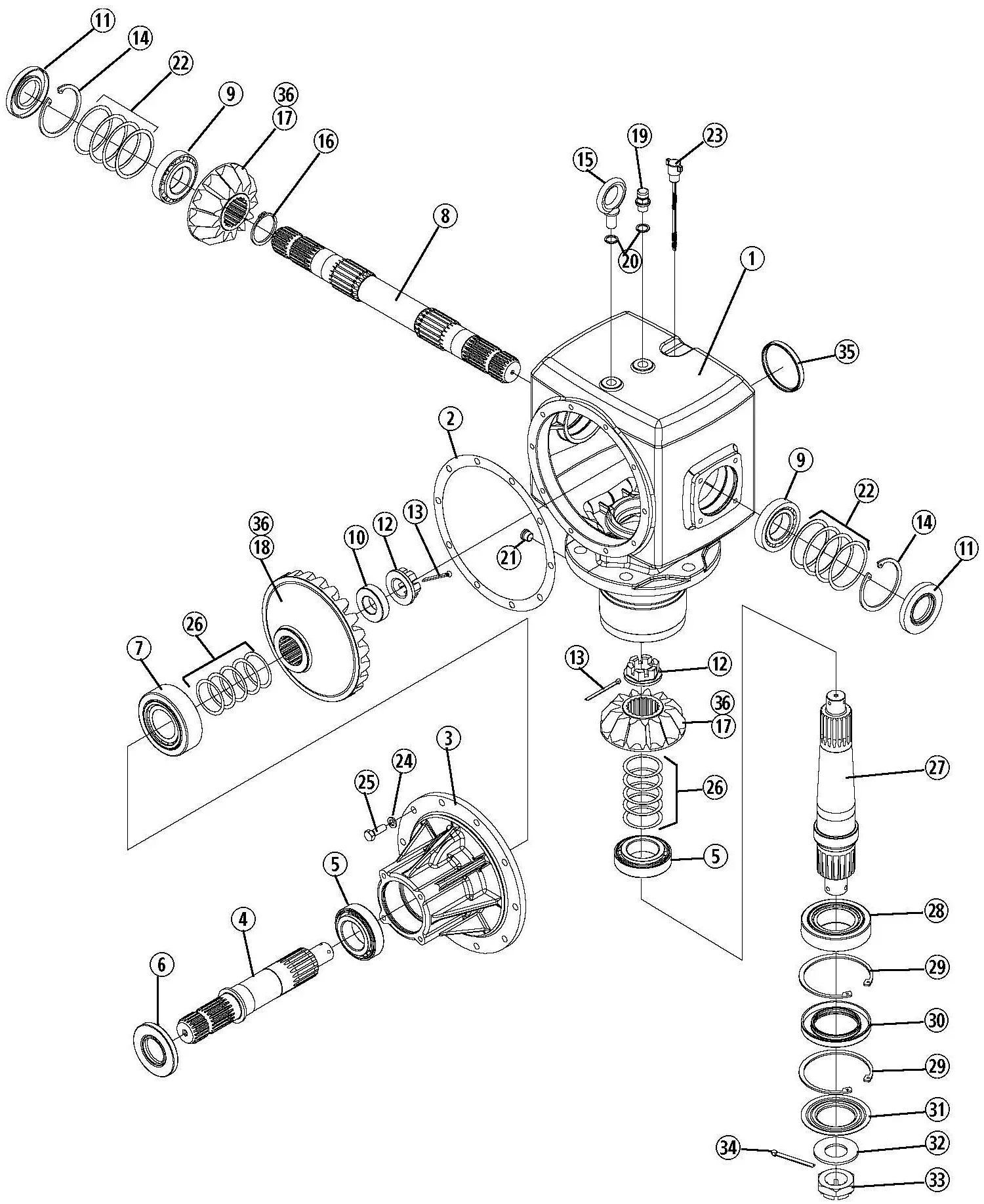 Bush Hog 3514RS, 13514RS & 13514SS RotaryCutter Parts Diagrams