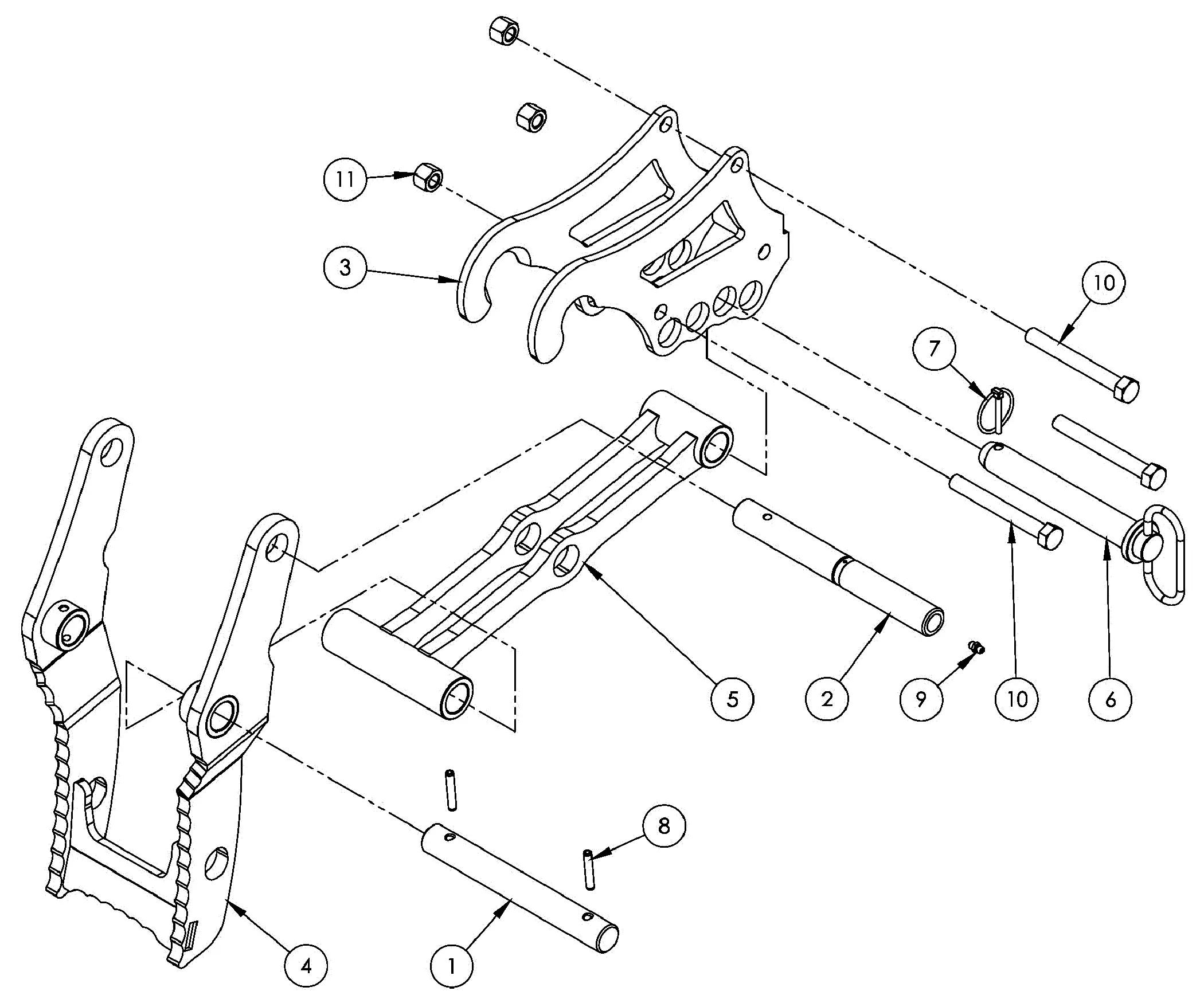 Bush Hog XD65 Back Hoe Parts Parts Diagrams