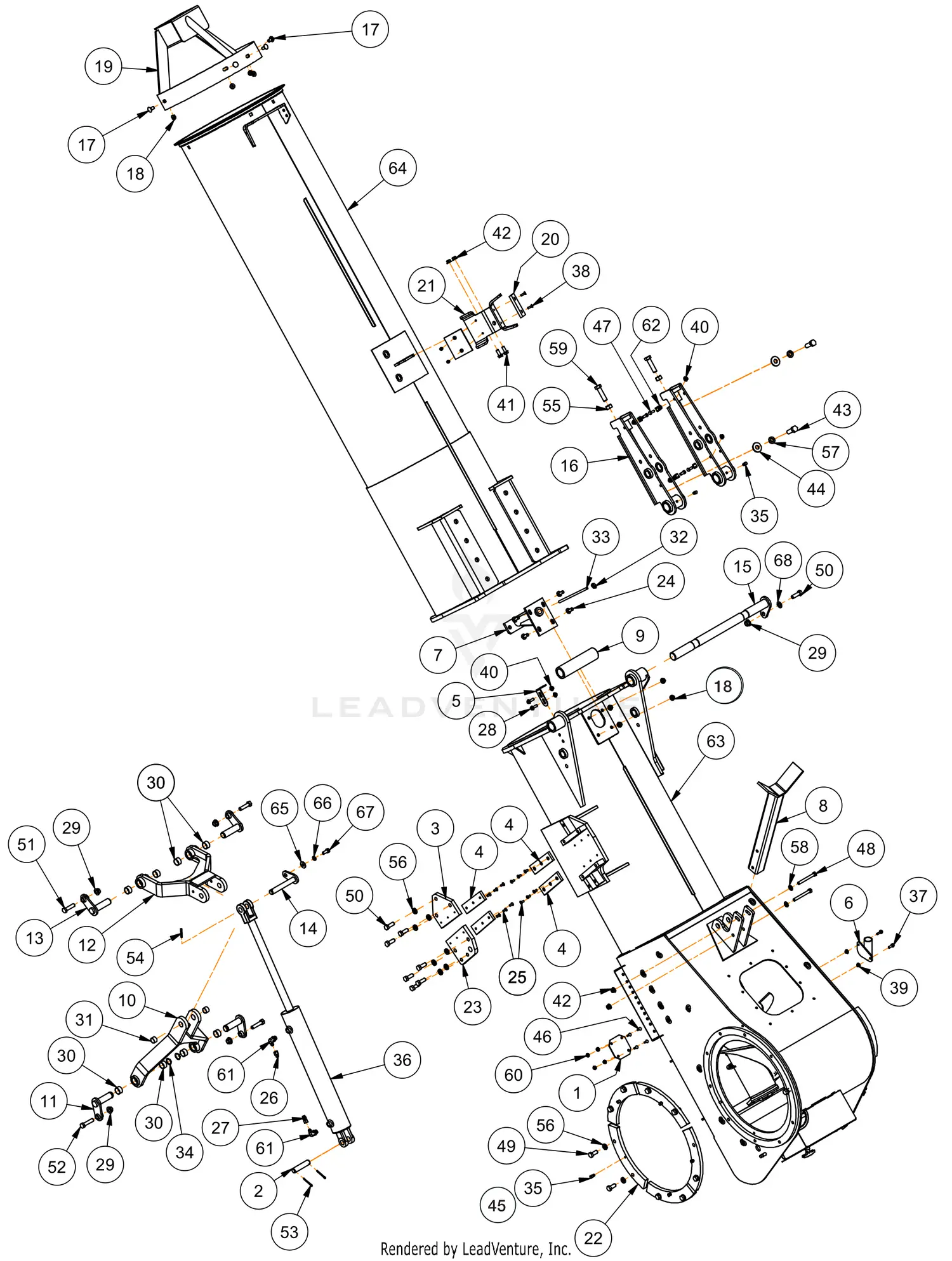 Unverferth 2596 Brent Avalanche Double-Auger Grain Cart S/N