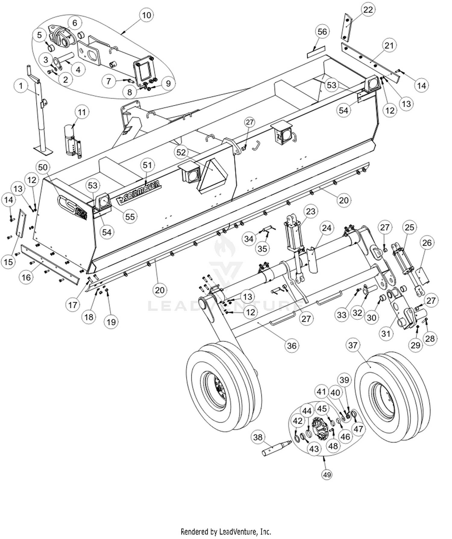 Unverferth CS Scrapers Parts Diagrams