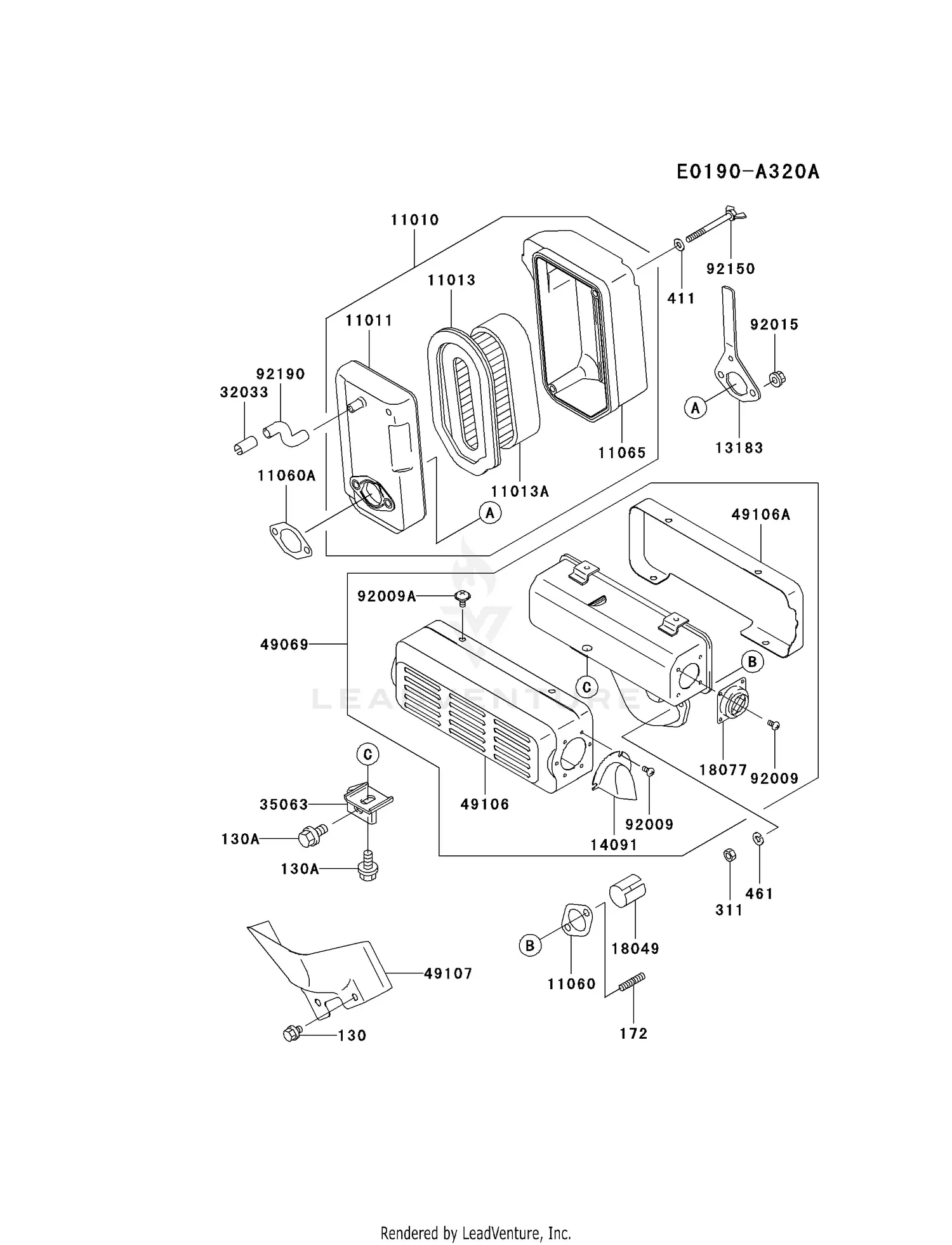 JUNK.ページ Kawasaki Motorcycle 1996 OEM Parts Diagram for Fuel Tank