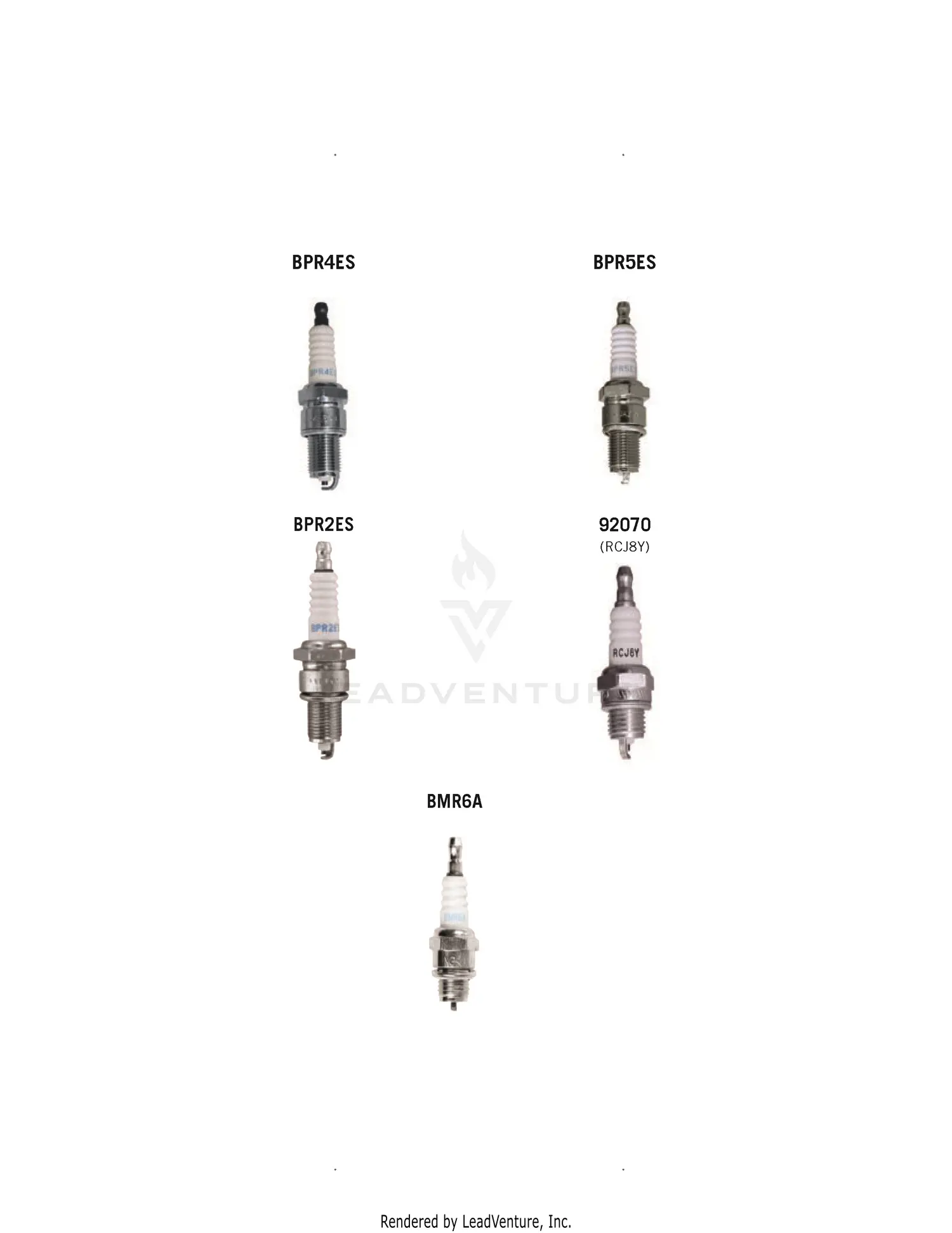 Kawasaki SPARK PLUGS Parts Diagrams