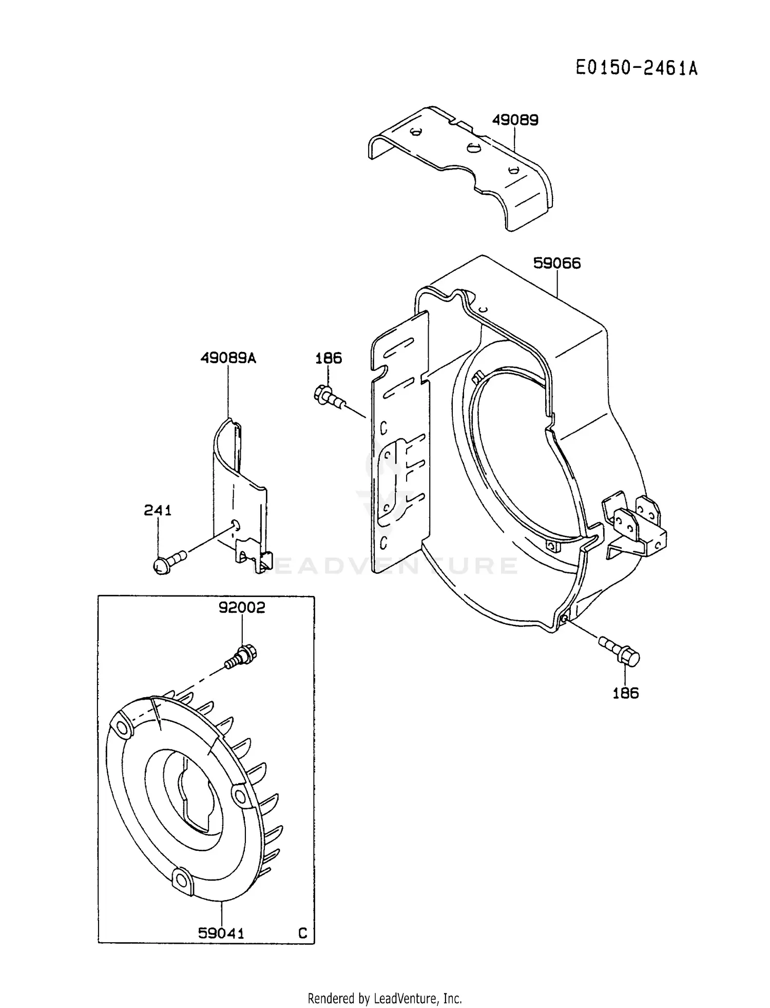 Kawasaki FA130D-BS20 4 Stroke Engine FA130D Parts Diagrams