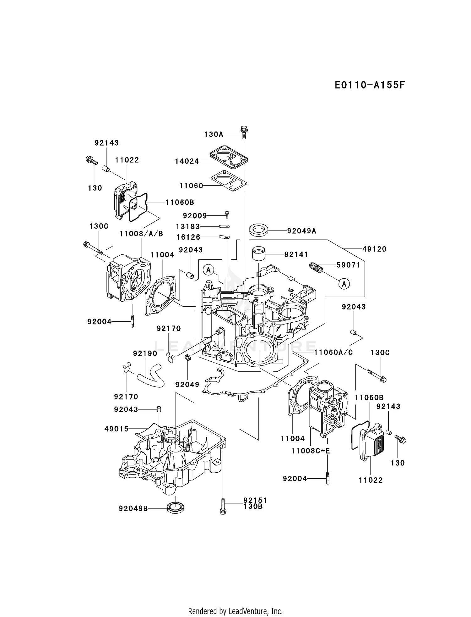 chuページ Kawasaki FD590V-BS06 4 Stroke Engine FD590V Parts Diagrams