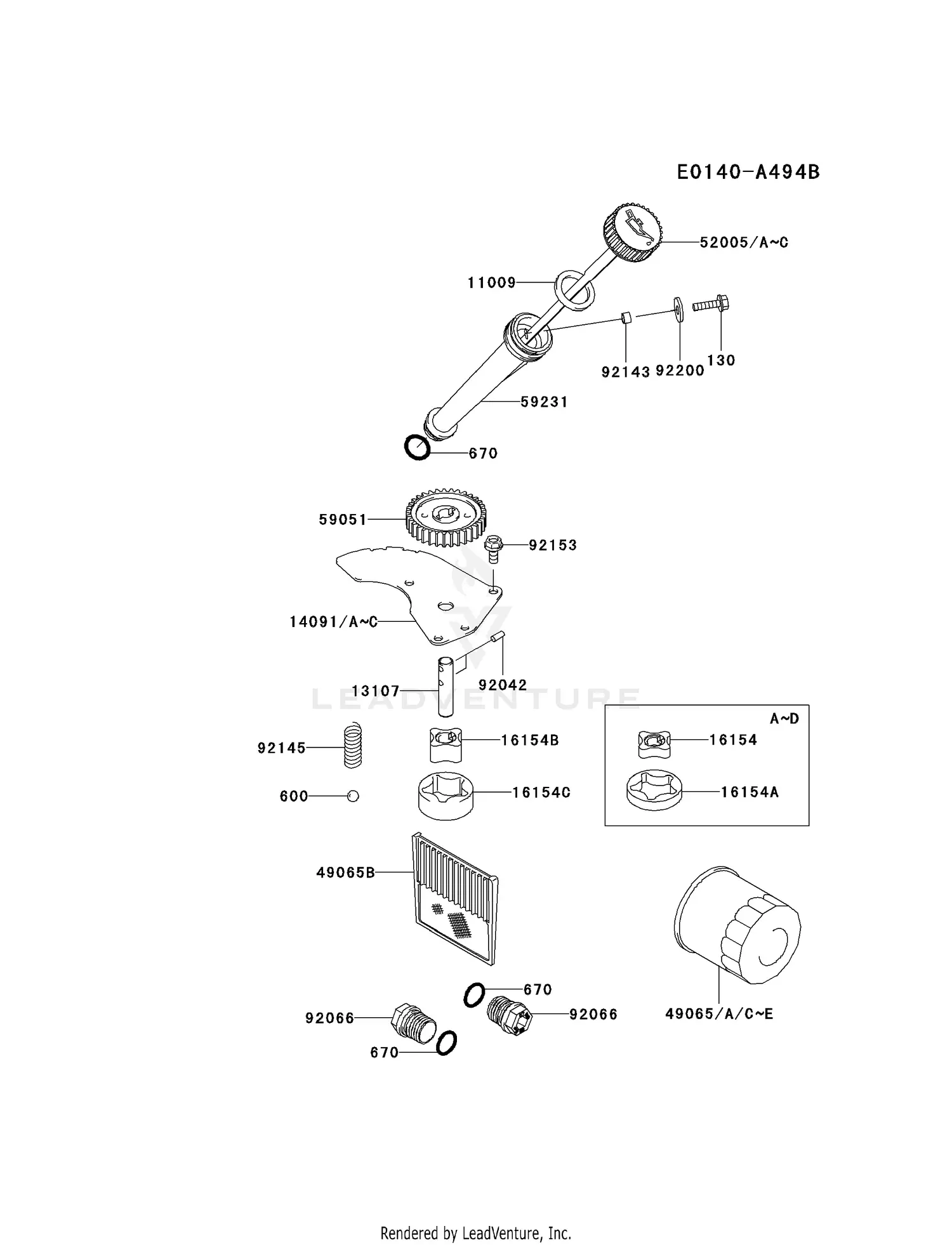 パランページ Kawasaki FD731V-BS00 4 Stroke Engine FD731V Parts Diagrams