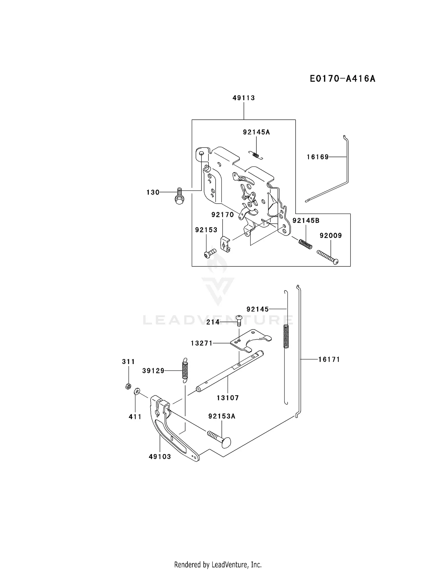 Kawasaki FH430V-AS04 4 Stroke Engine FH430V Parts Diagrams