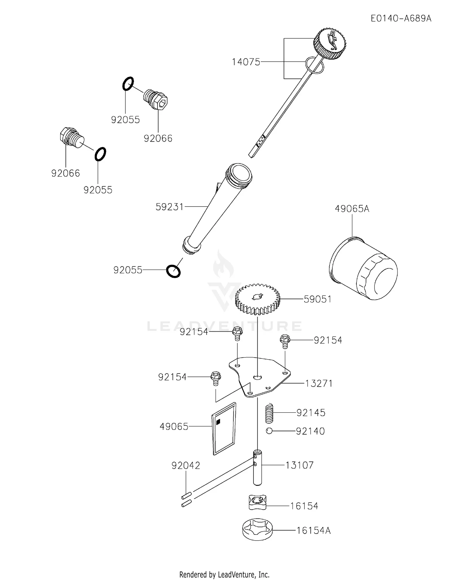 Kawasaki FH430V-FS21 4 Stroke Engine FH430V Parts Diagrams