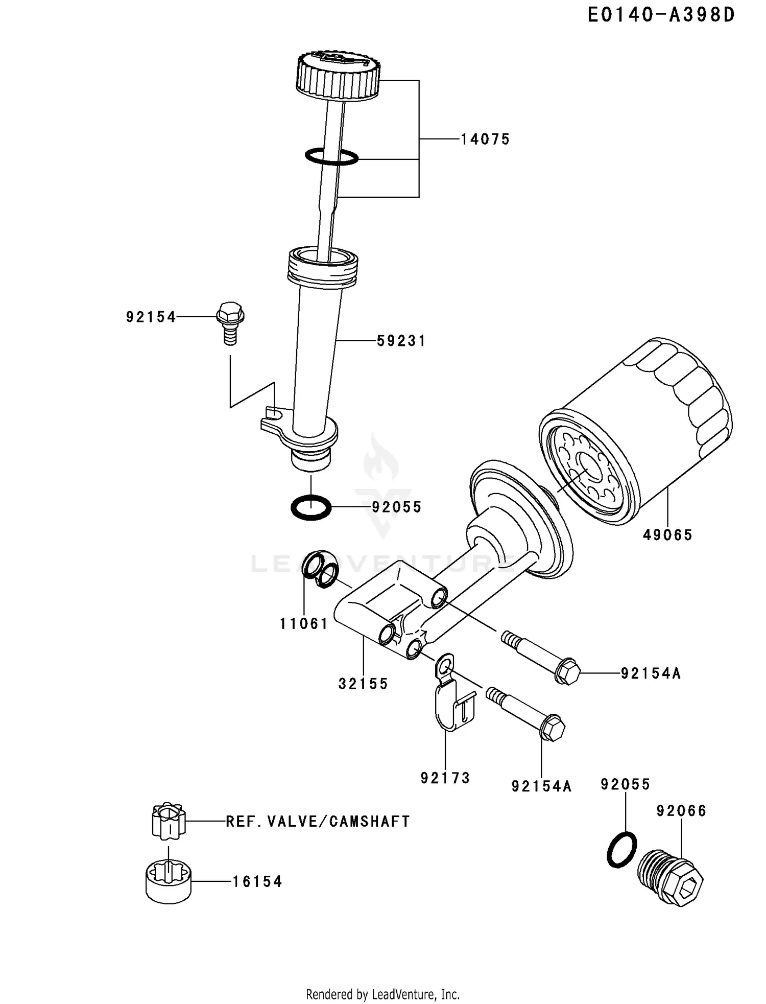 Kawasaki FJ180V-BM21 4 Stroke Engine FJ180V Parts Diagrams