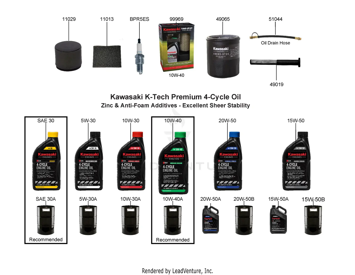 Kawasaki FJ180V-CM09 4 Stroke Engine FJ180V Parts Diagrams