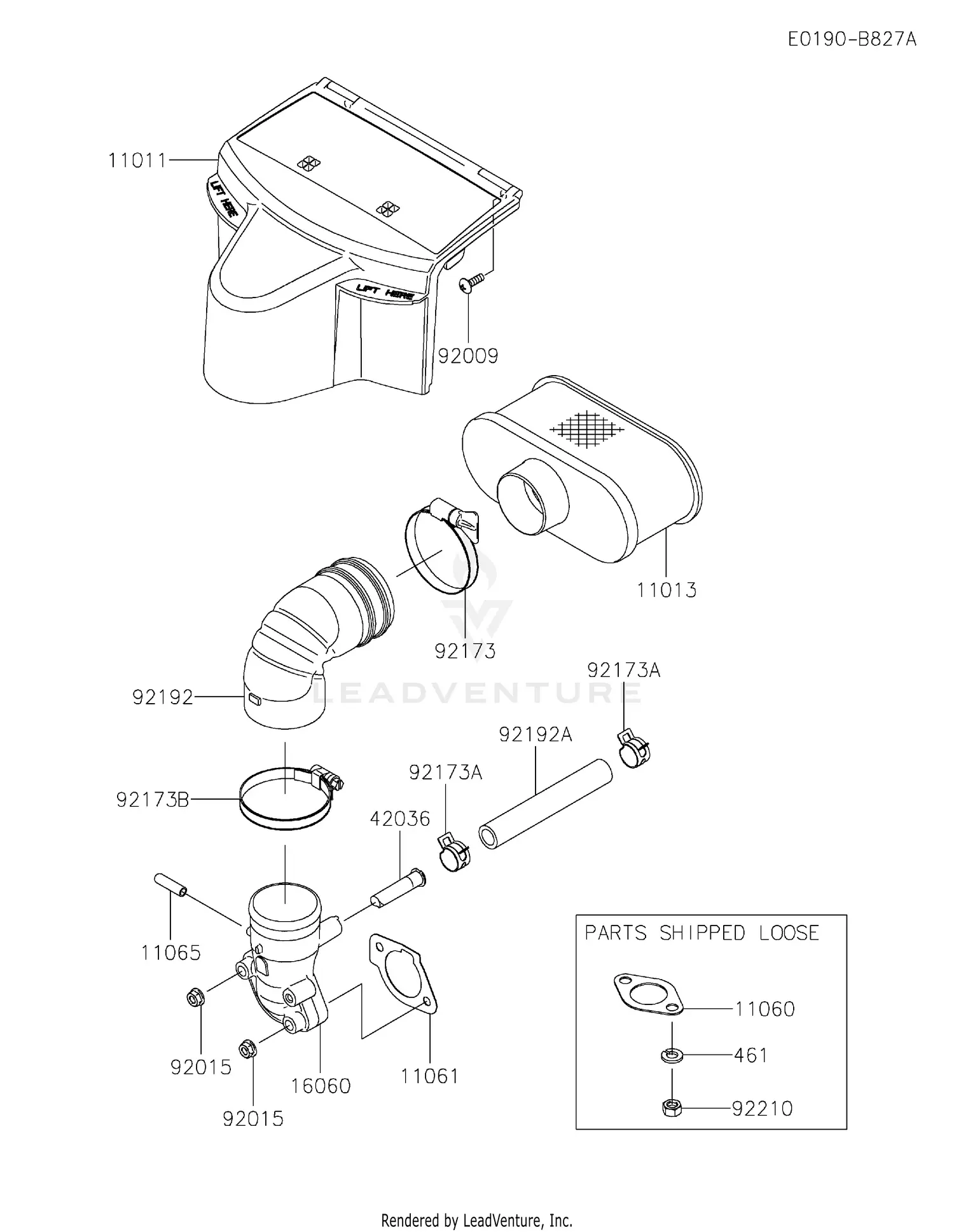 Kawasaki FR651V-AR04 4 Stroke Engine FR651V Parts Diagrams