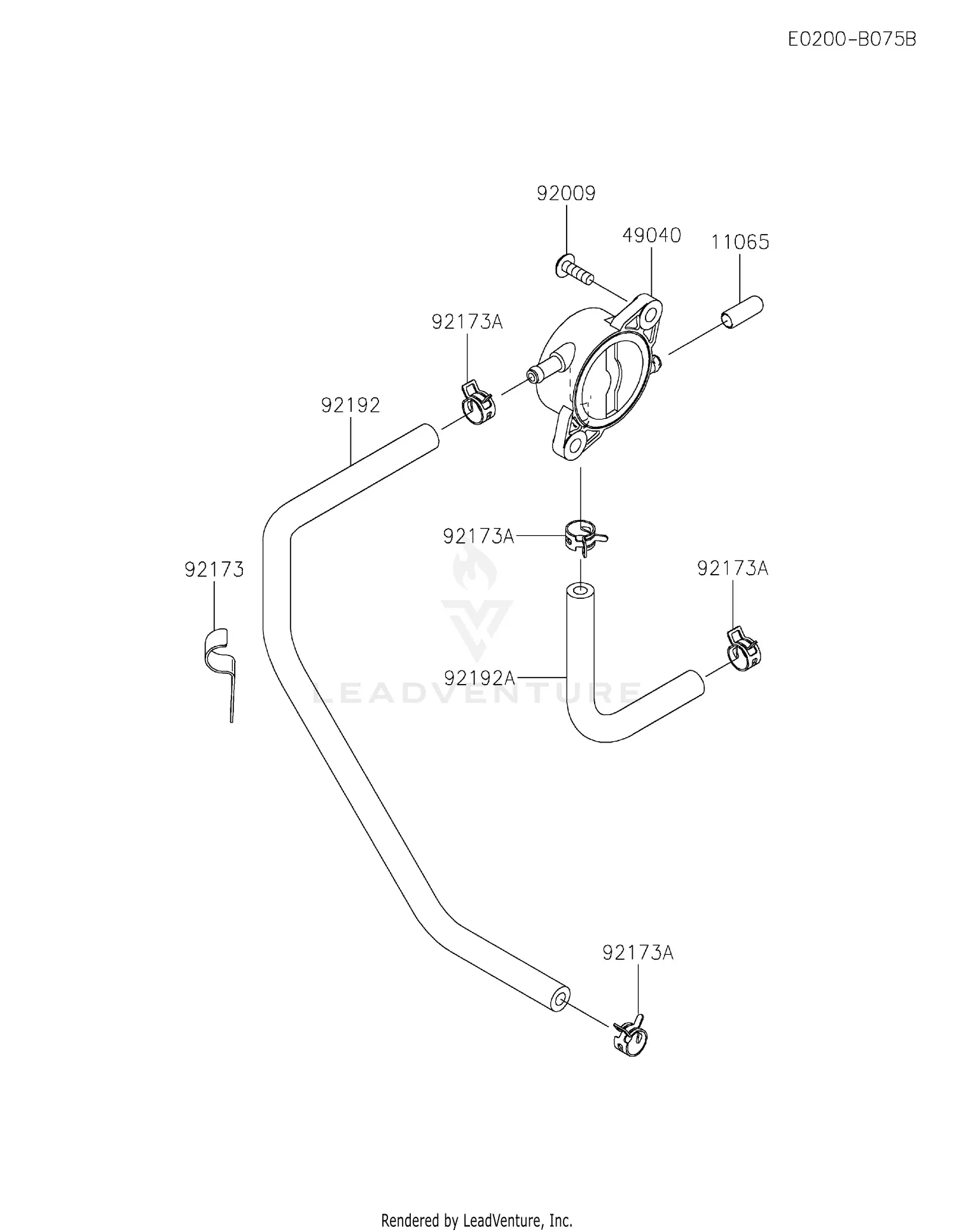 Kawasaki FR651V-AR04 4 Stroke Engine FR651V Parts Diagrams
