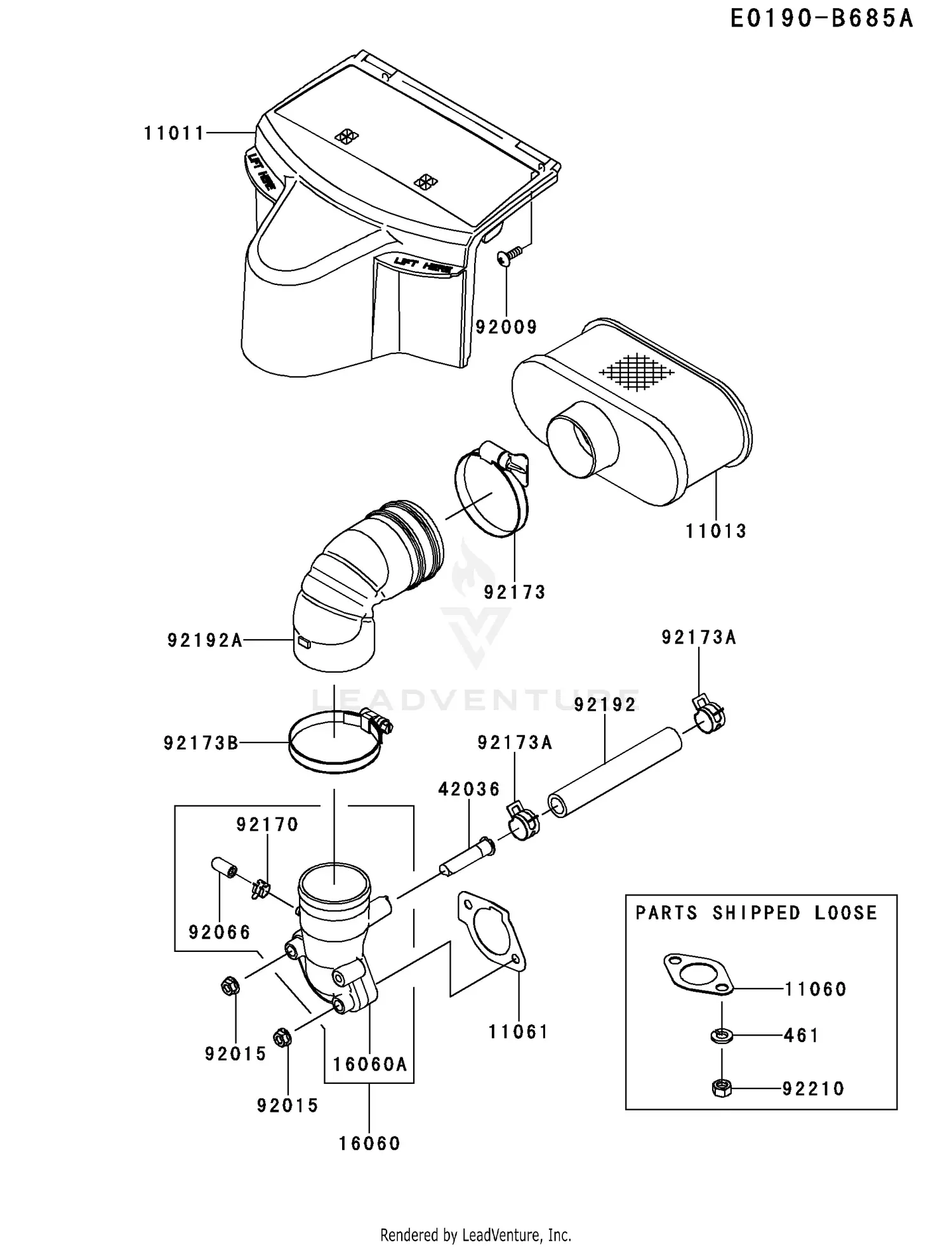 Kawasaki FR691V-GS05 4 Stroke Engine FR691V Parts Diagrams