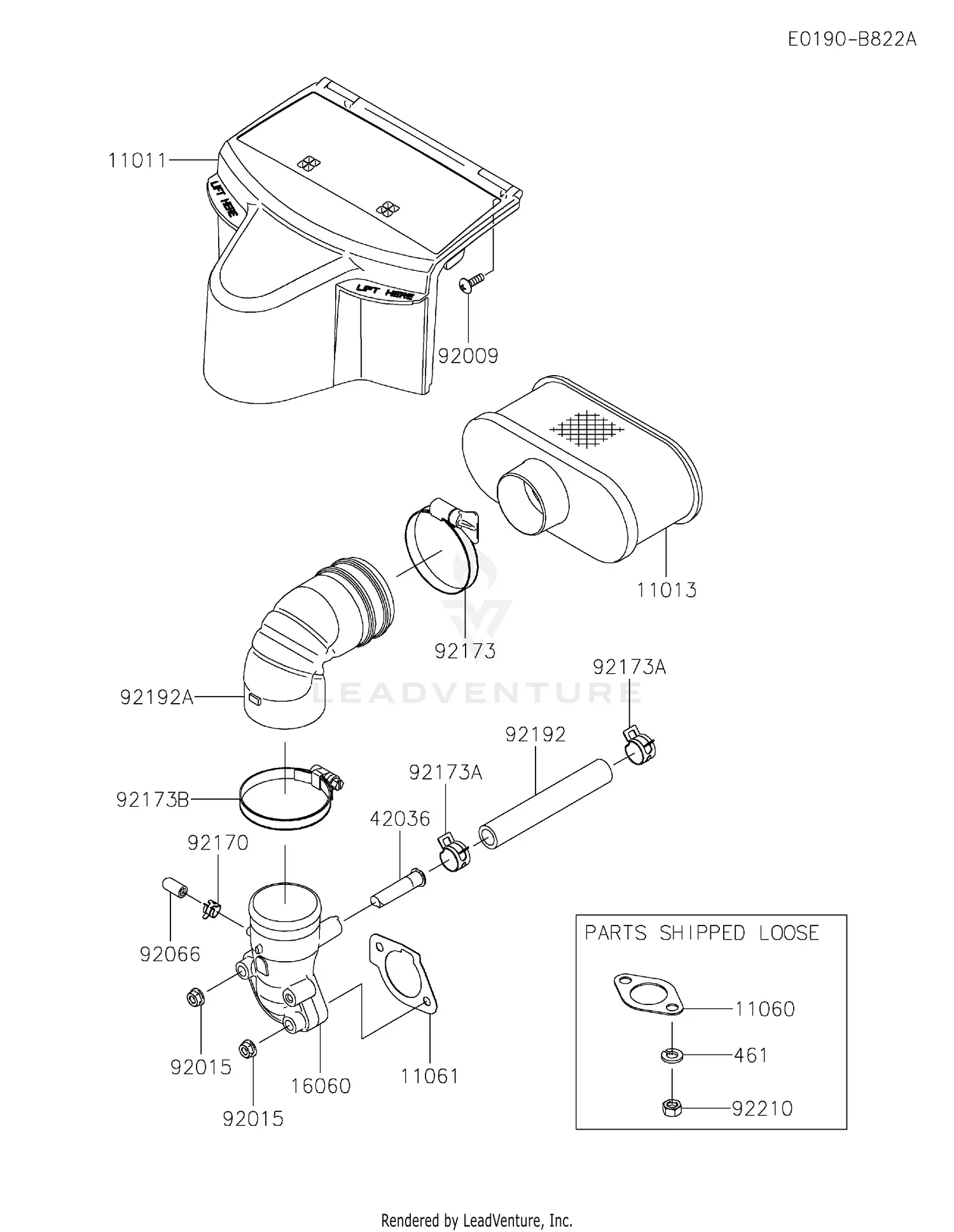 Kawasaki FR691V-HS07 4 Stroke Engine FR691V Parts Diagrams
