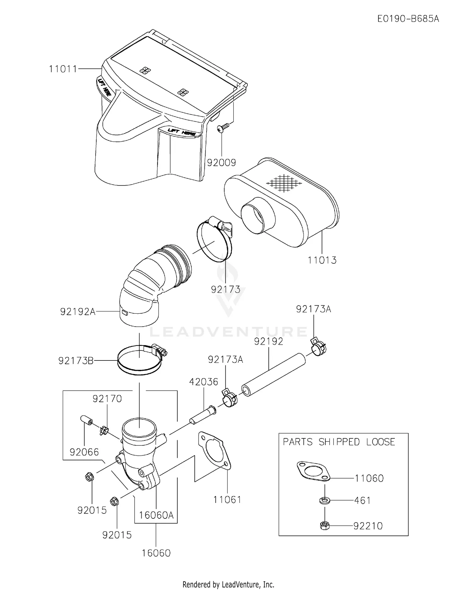 Kawasaki FR730V-AS37 4 Stroke Engine FR730V Parts Diagrams