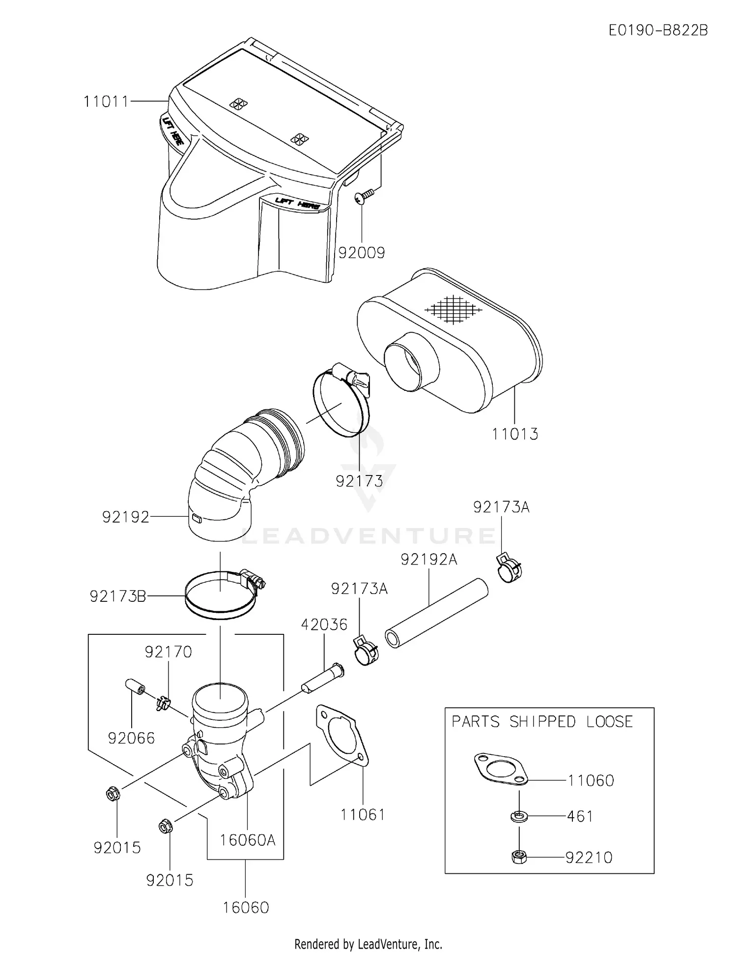 Kawasaki FR730V-GS05 4 Stroke Engine FR730V Parts Diagrams