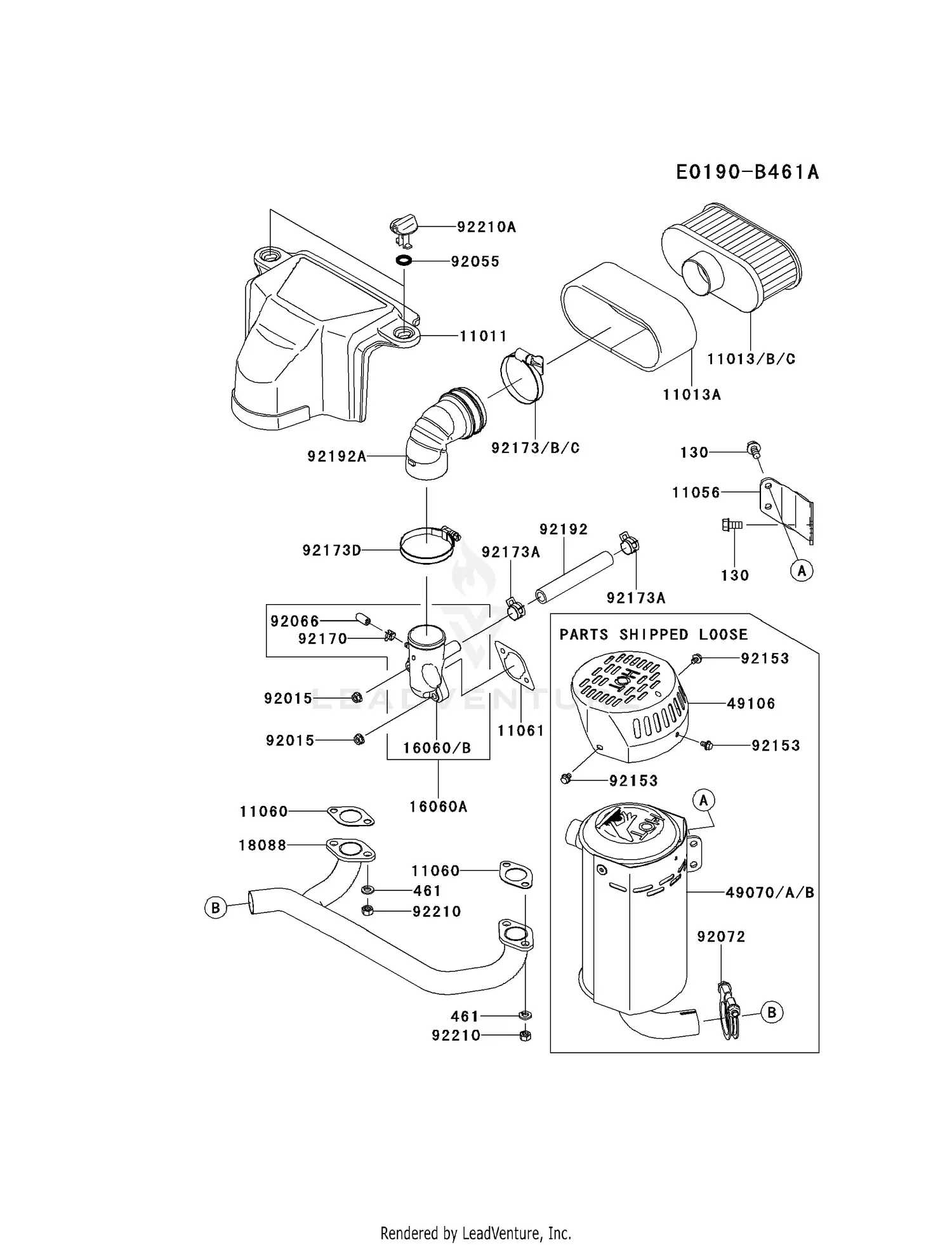 Kawasaki FS481V-AS18 4 Stroke Engine FS481V Parts Diagrams