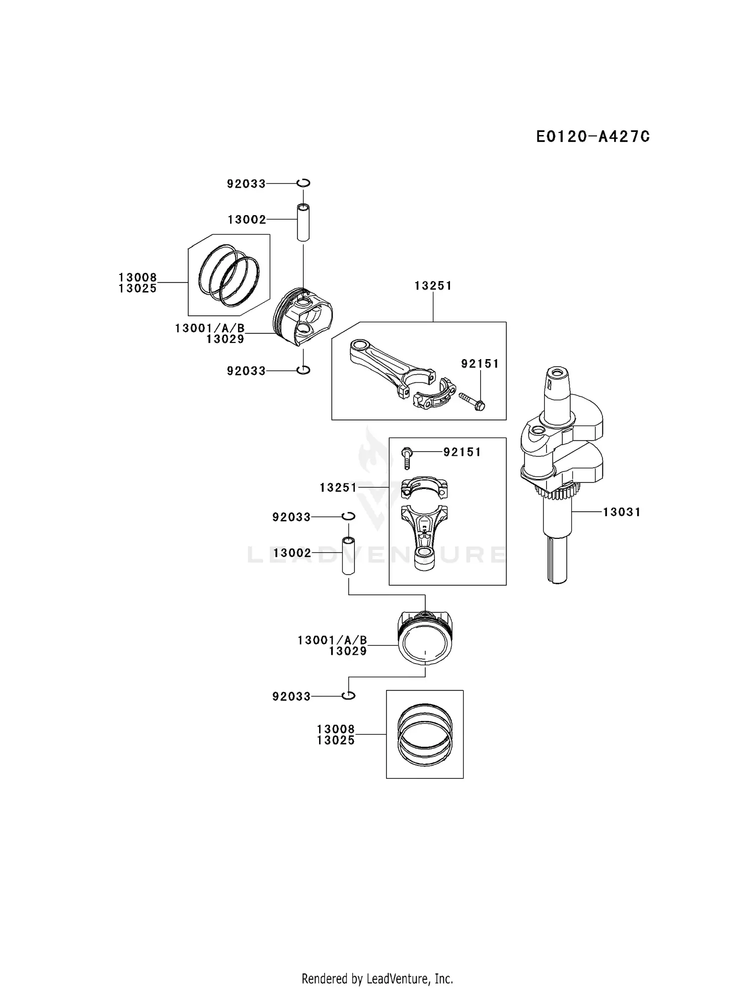 ひーしゃんページ Kawasaki Motorcycle 1987 OEM Parts Diagram for Chassis