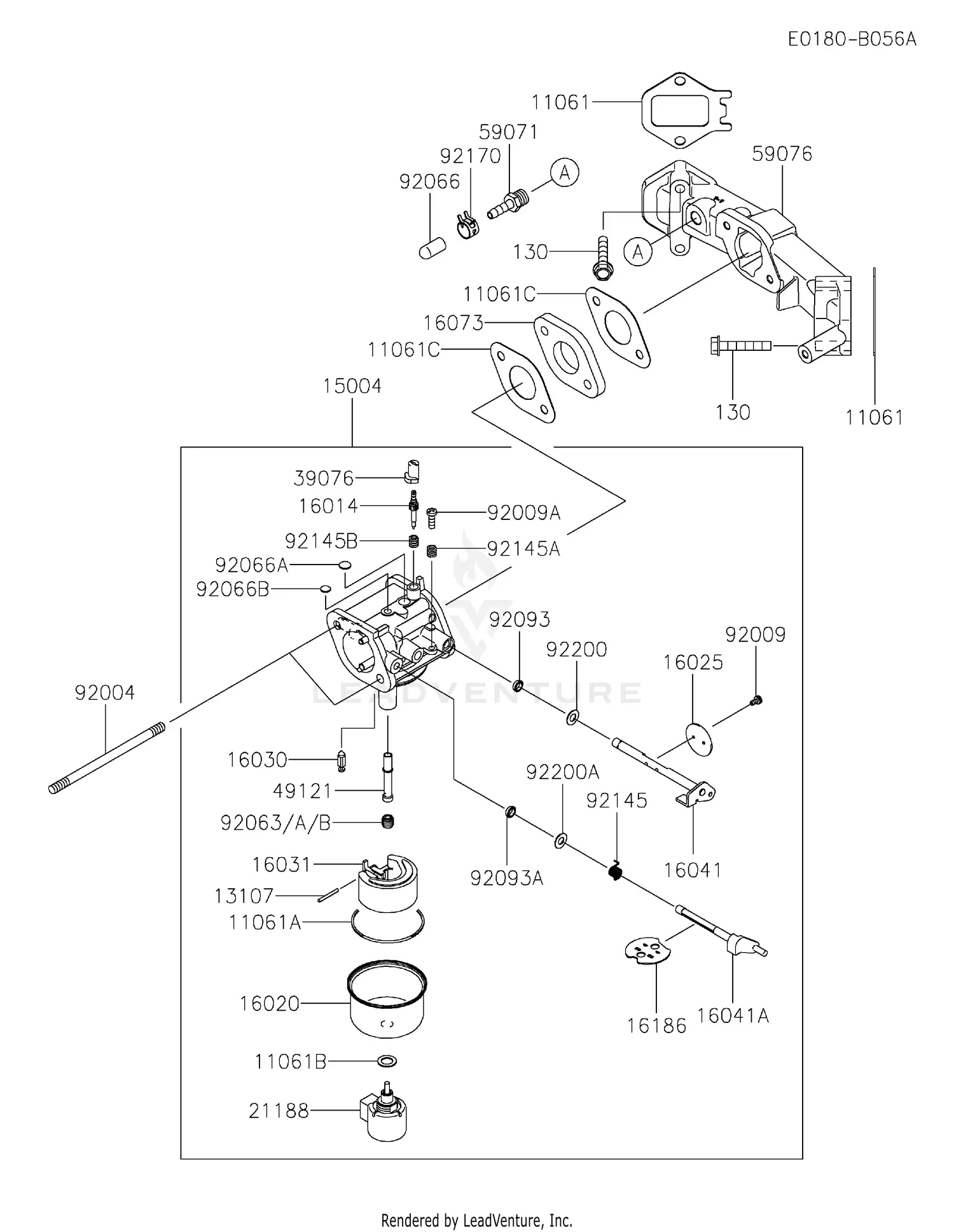 Kawasaki FS541V-BS40 4 Stroke Engine FS541V Parts Diagrams
