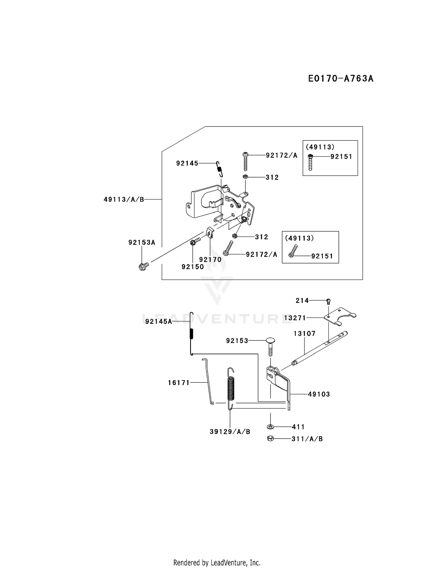 Kawasaki FS541V-CS19 4 Stroke Engine FS541V Parts Diagrams