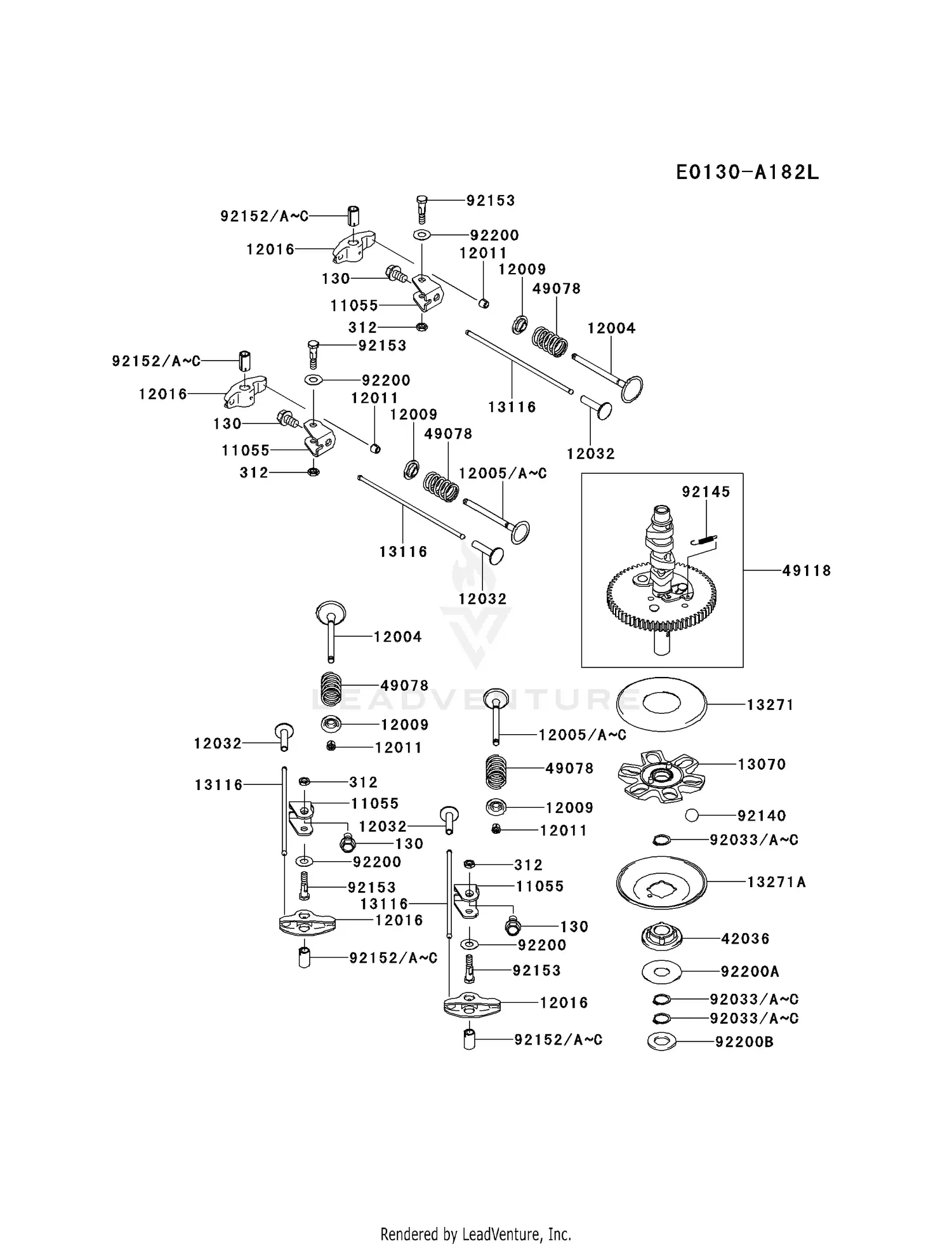 Kawasaki FS541V-CS19 4 Stroke Engine FS541V Parts Diagrams