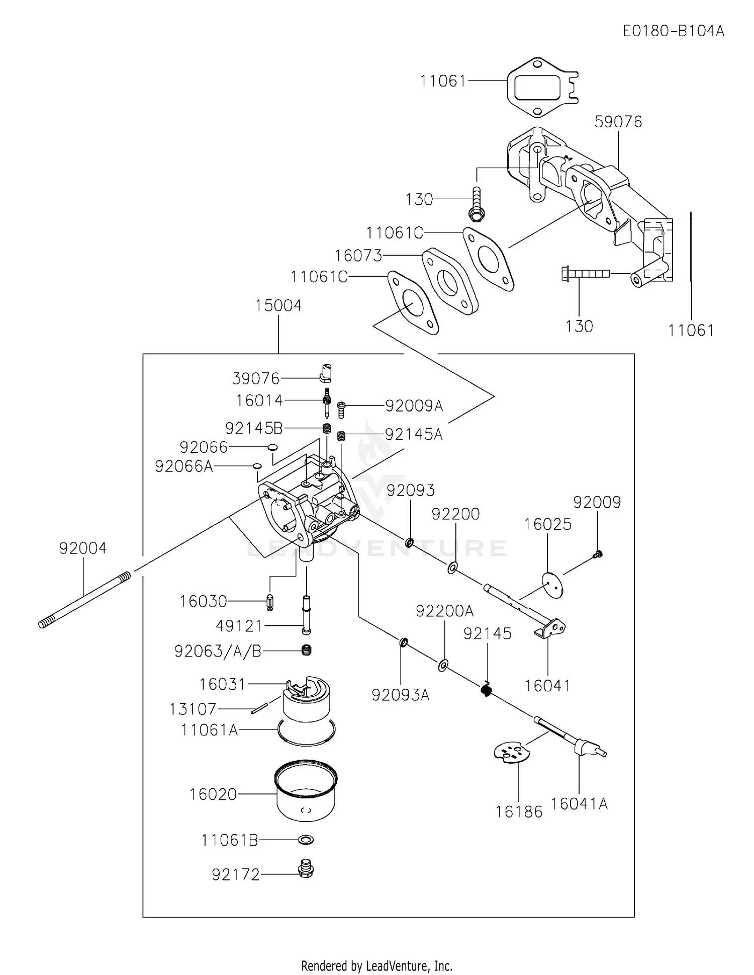 BA9点 Kawasaki FS541V-FS21 4 Stroke Engine FS541V Parts Diagrams