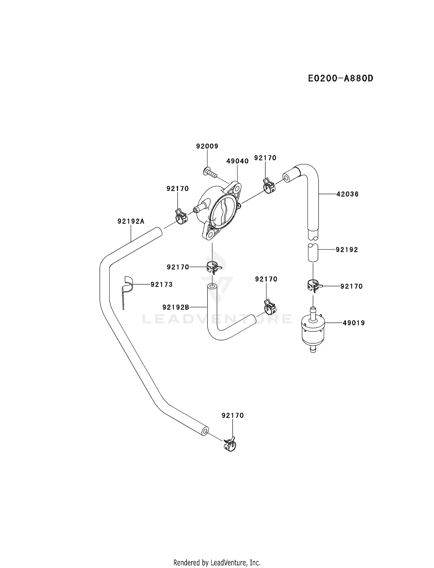 Kawasaki FS730V-AS17 4 Stroke Engine FS730V Parts Diagrams