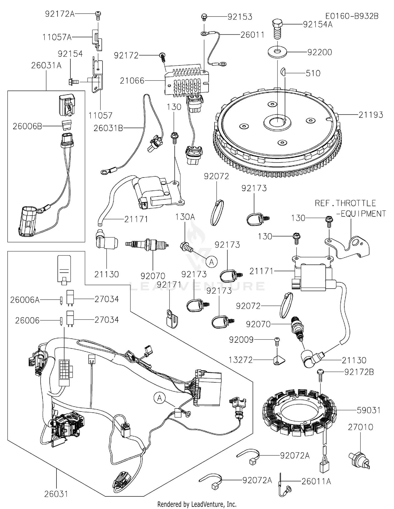 Kawasaki FT730V-AS46 4 Stroke Engine FT730V Parts Diagrams