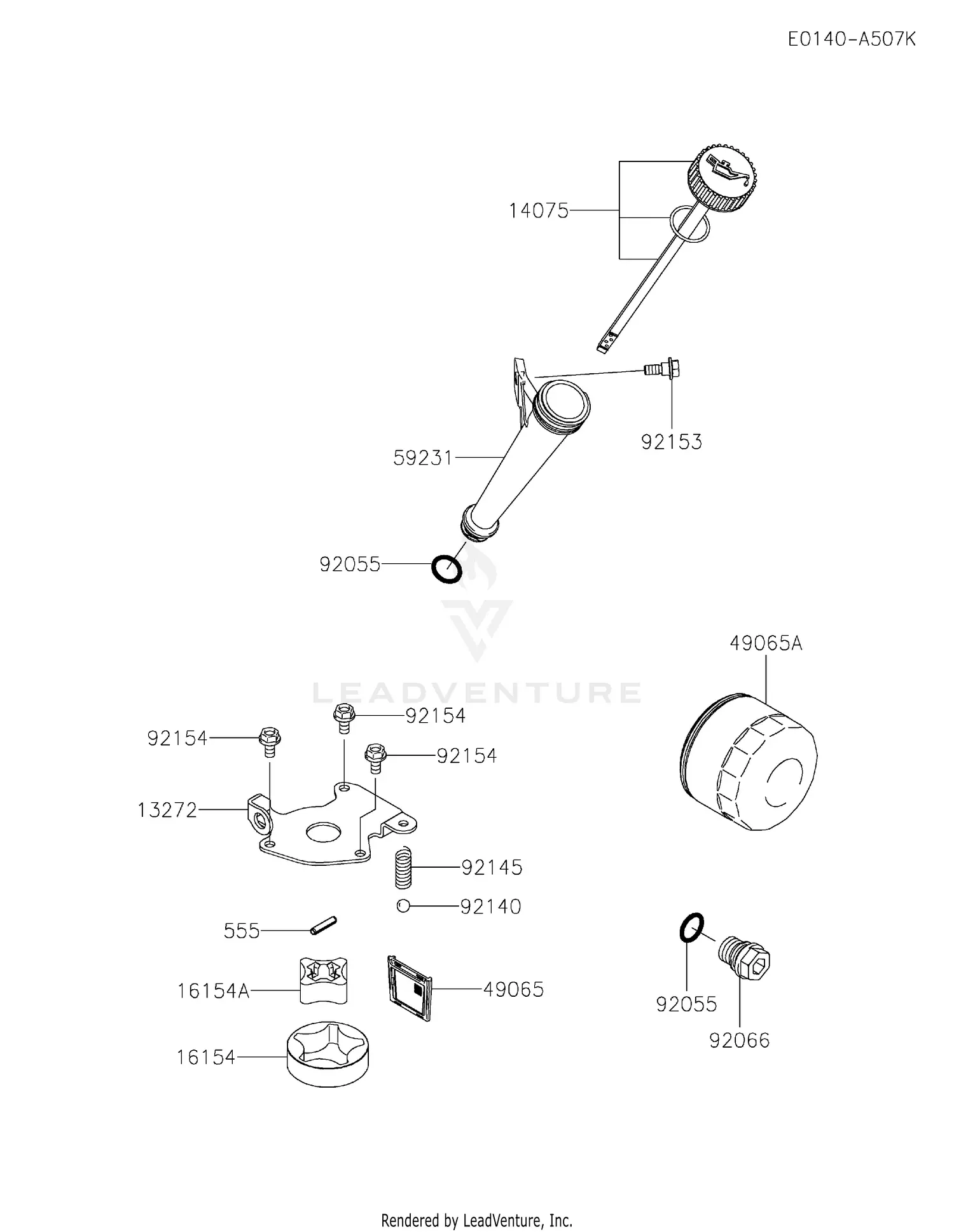 Kawasaki FT730V-AW06 4 Stroke Engine FT730V Parts Diagrams