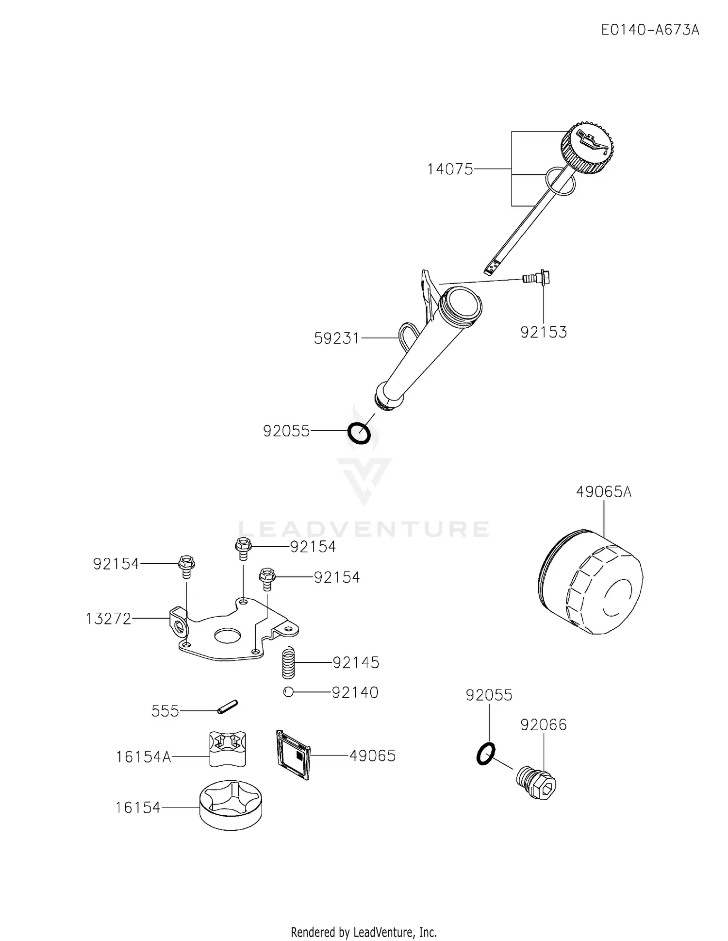 Kawasaki FX651V-ES11 4 Stroke Engine FX651V Parts Diagrams