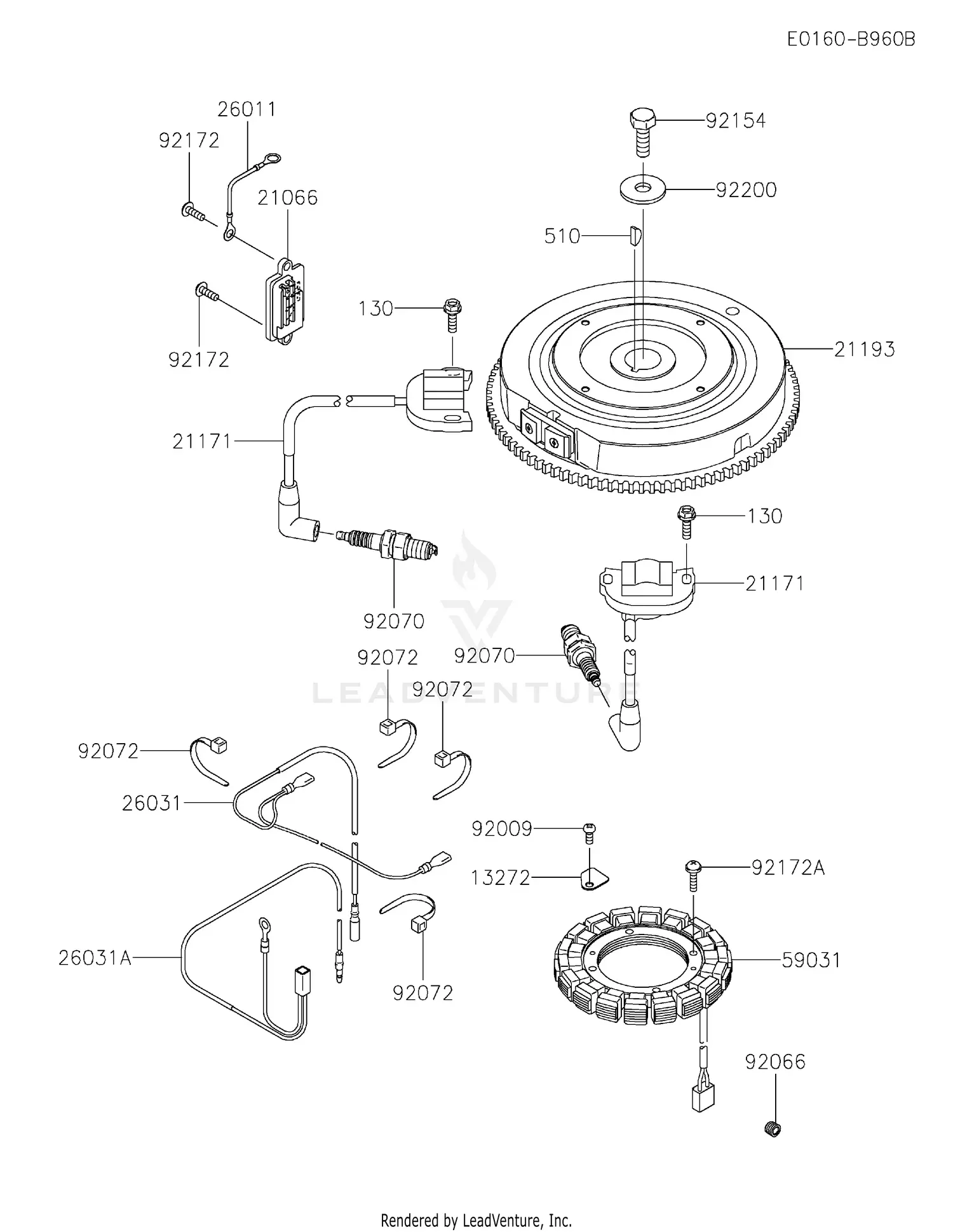 Kawasaki FX730V-AR00 4 Stroke Engine FX730V Parts Diagrams