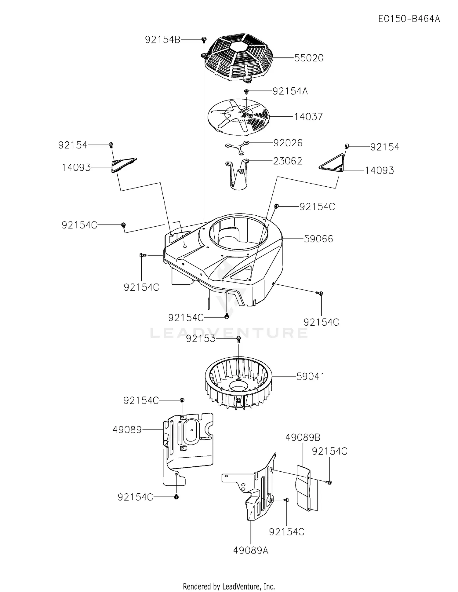 Kawasaki FX730V-DS01 4 Stroke Engine FX730V Parts Diagrams