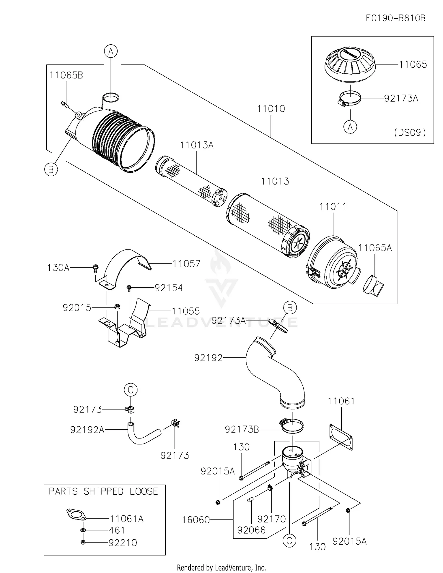 〼ページ Kawasaki FX921V-AS09 4 Stroke Engine FX921V Parts Diagrams