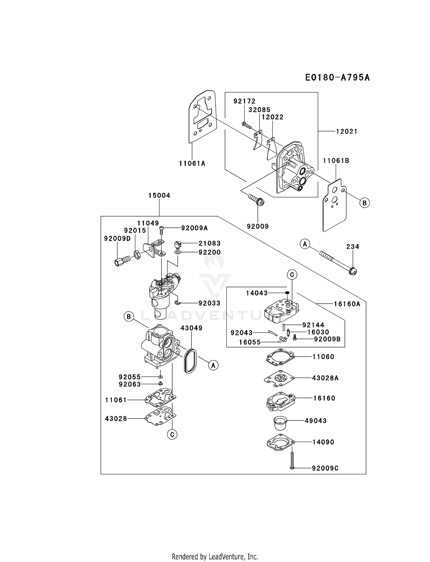 Kawasaki KTFR27A-A1 String Trimmer KTFR27A Parts Diagrams