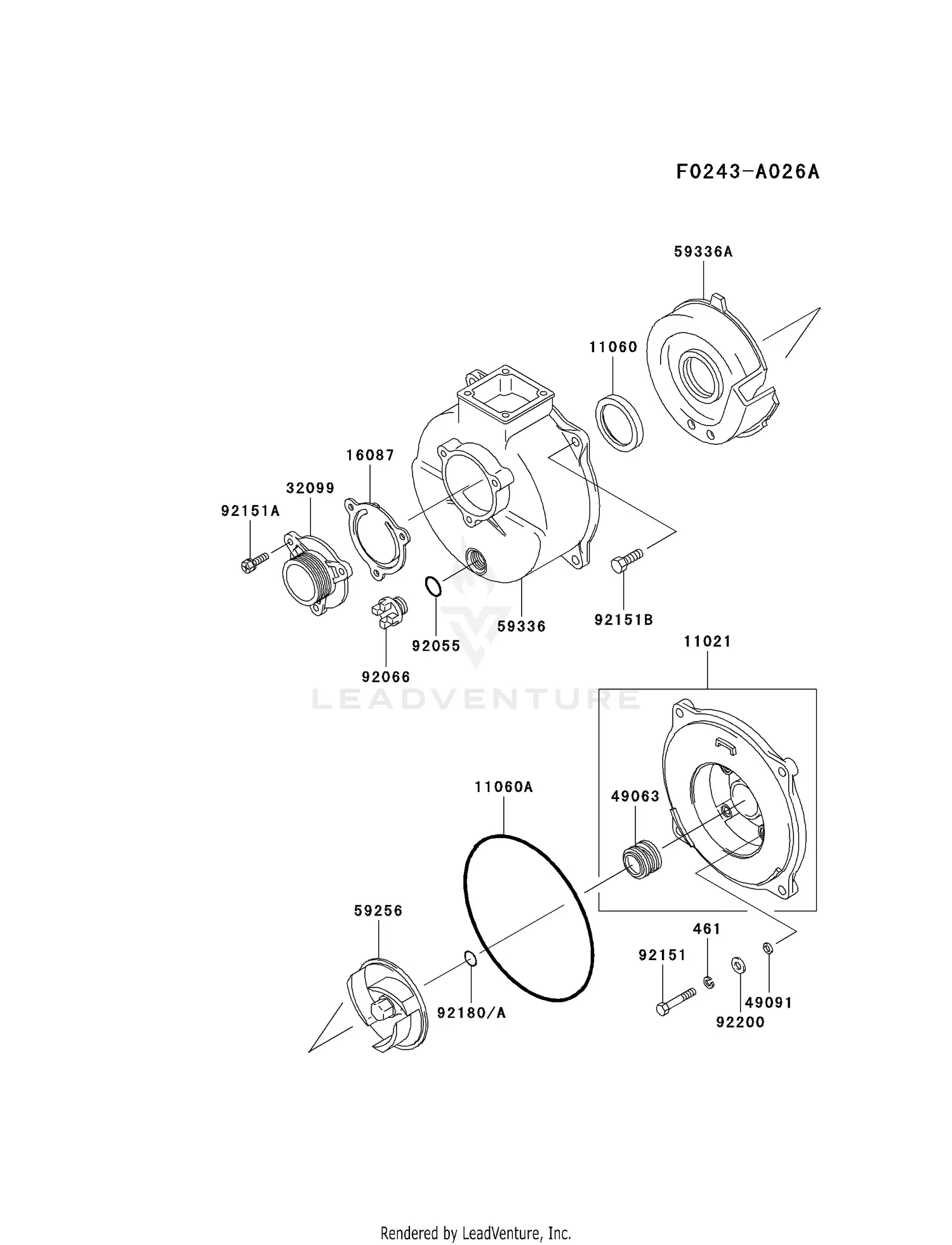 @waterページ Kawasaki Water Pump Parts Diagrams