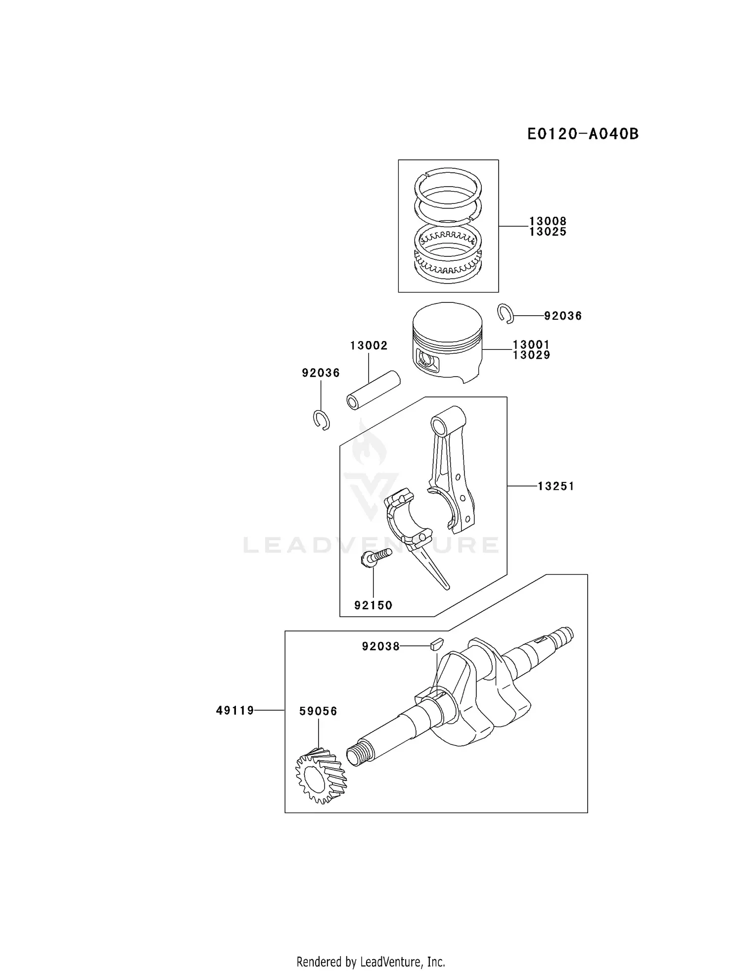 Kawasaki Water Pump Parts Diagrams