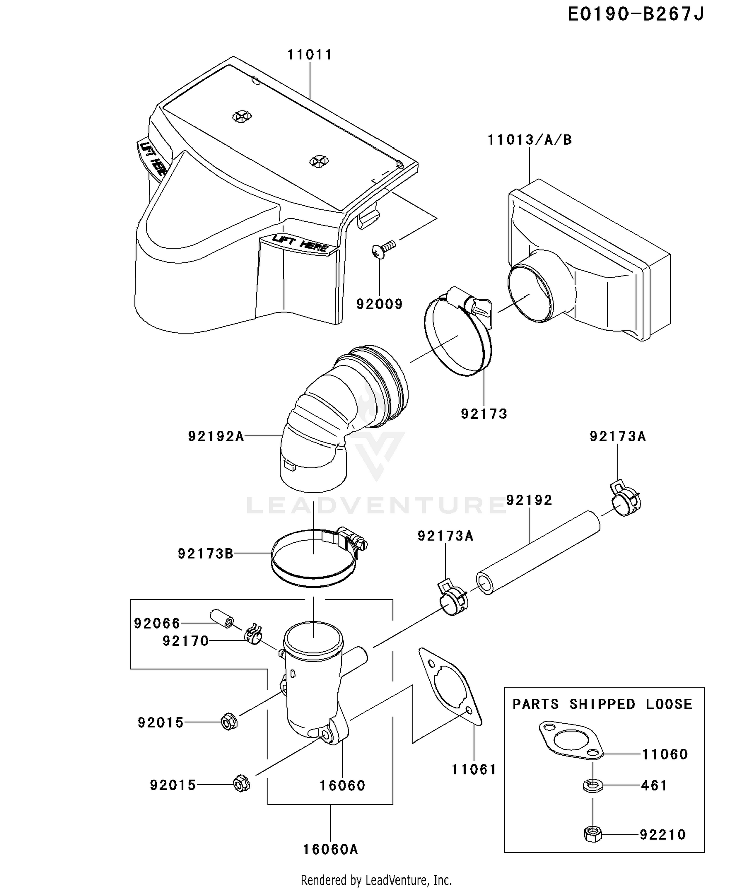 Kawasaki FR541V-CS00 4 Stroke Engine FR541V Parts Diagrams