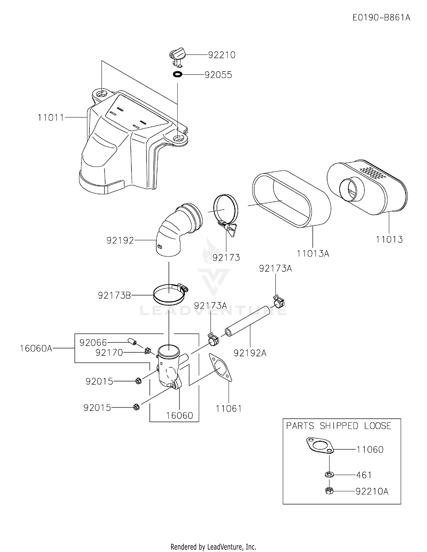 Kawasaki FS481V-HS10 4 Stroke Engine FS481V Parts Diagrams