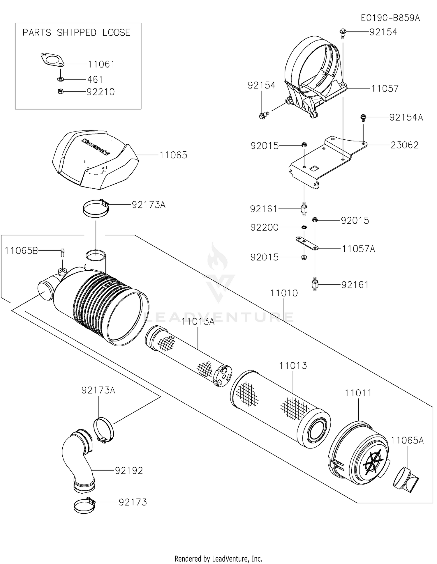 チエンソー　➁ Kawasaki FXT00V-AW07 4 Stroke Engine FXT00V Parts Diagrams