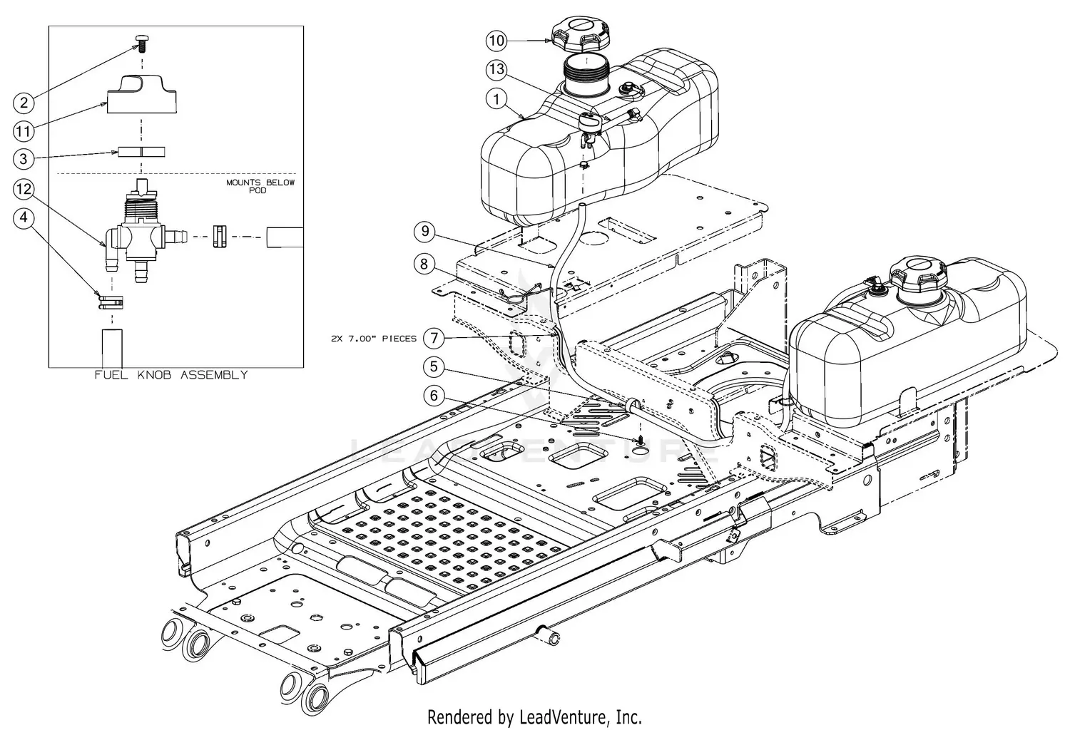 Cub Cadet PRO Z 100 EFI 154-S (53TWEFJA050) (2018) Parts Diagrams