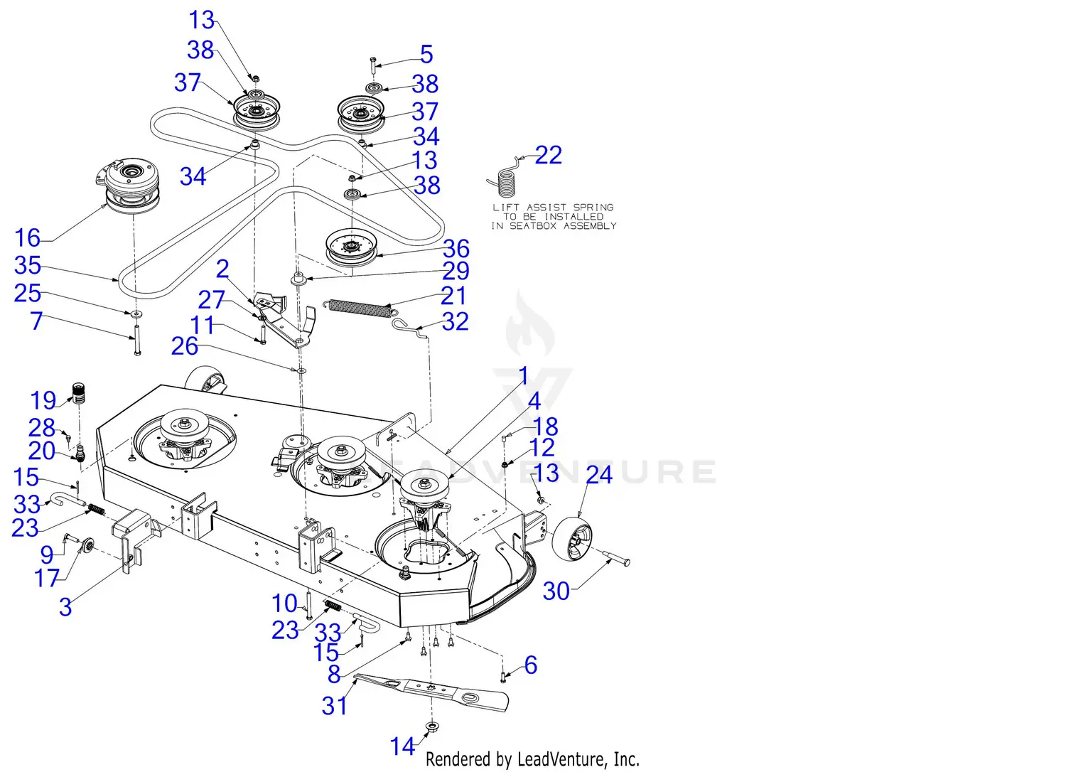 parts rzt 17 cub cadet